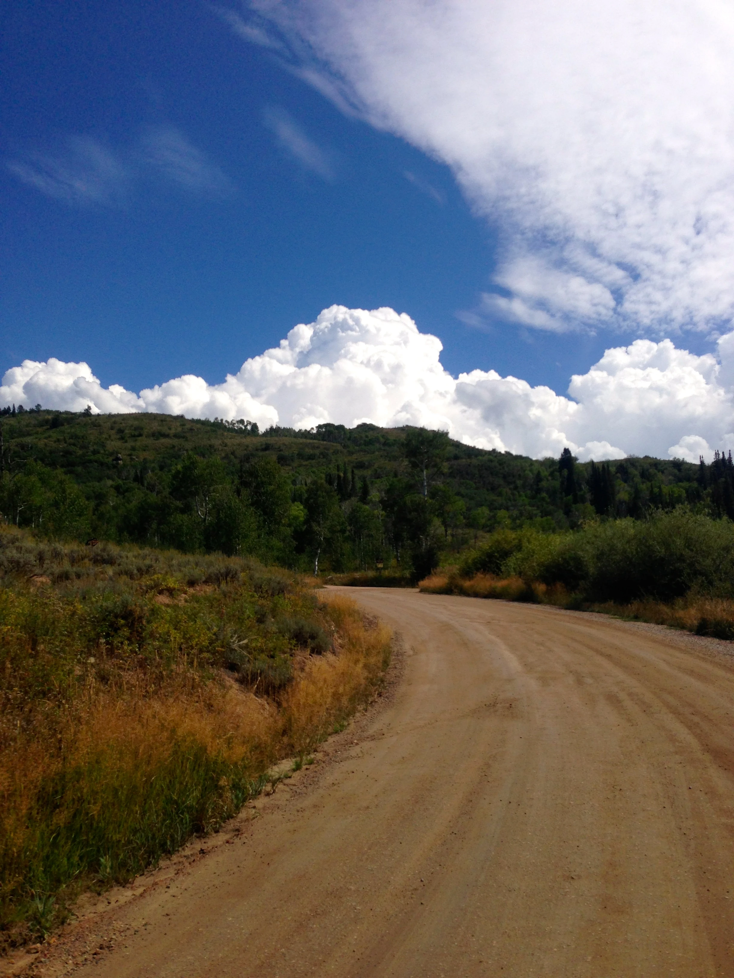 The sky is so clear in the mountains.