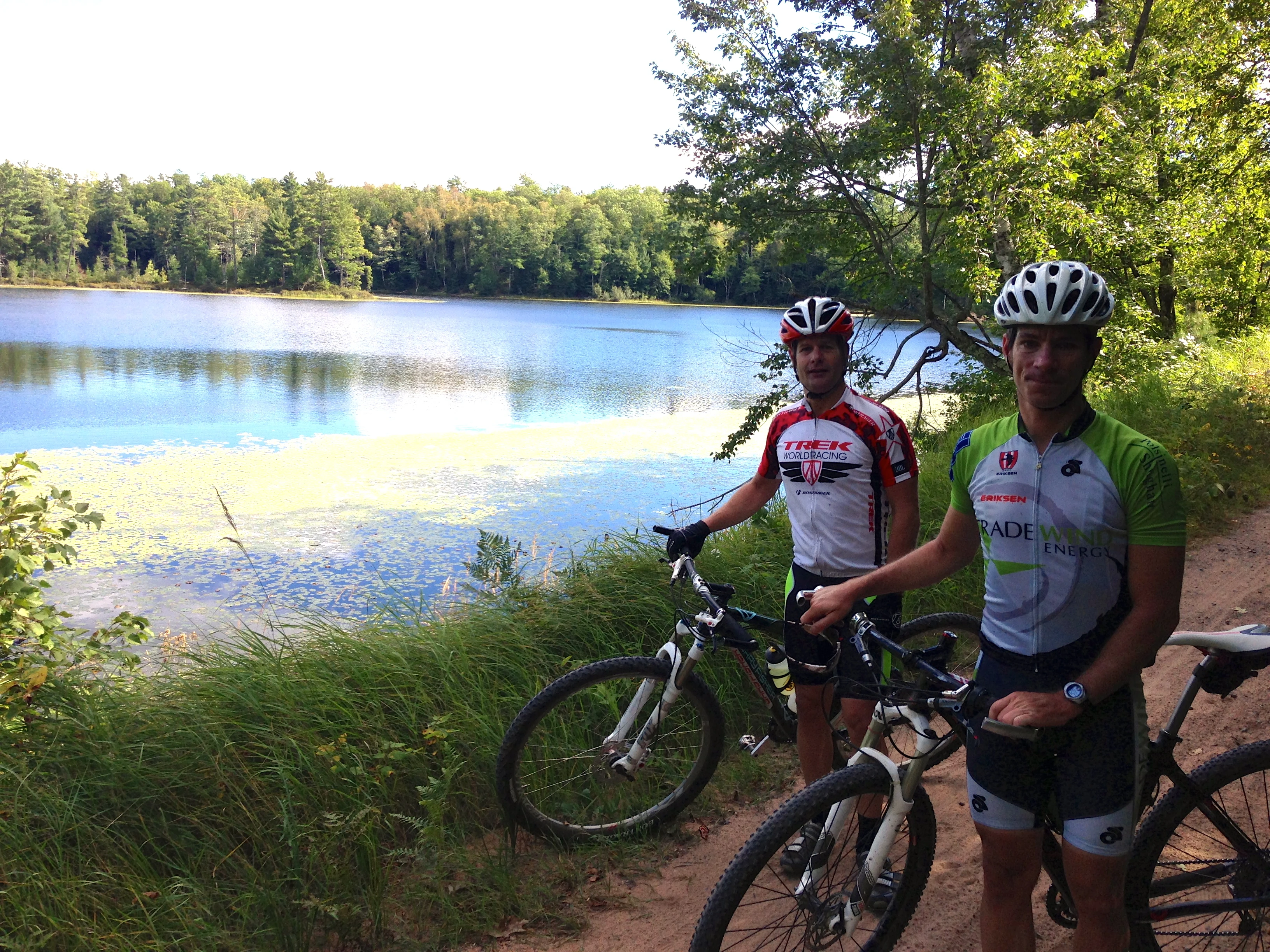 Bill and Chap by Lake Helaine.