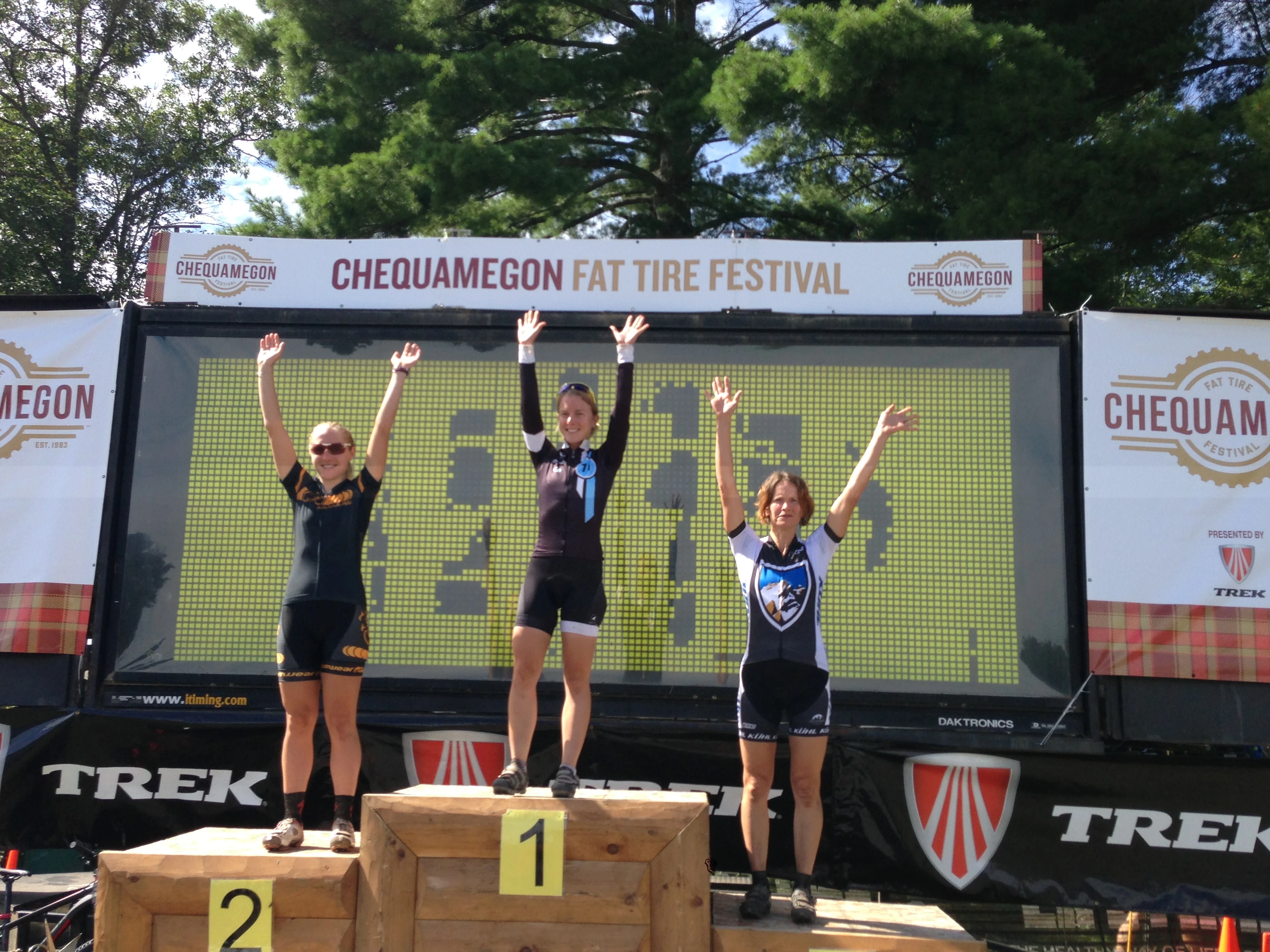 Women&rsquo;s Podium - Chloe Woodruff, winner.