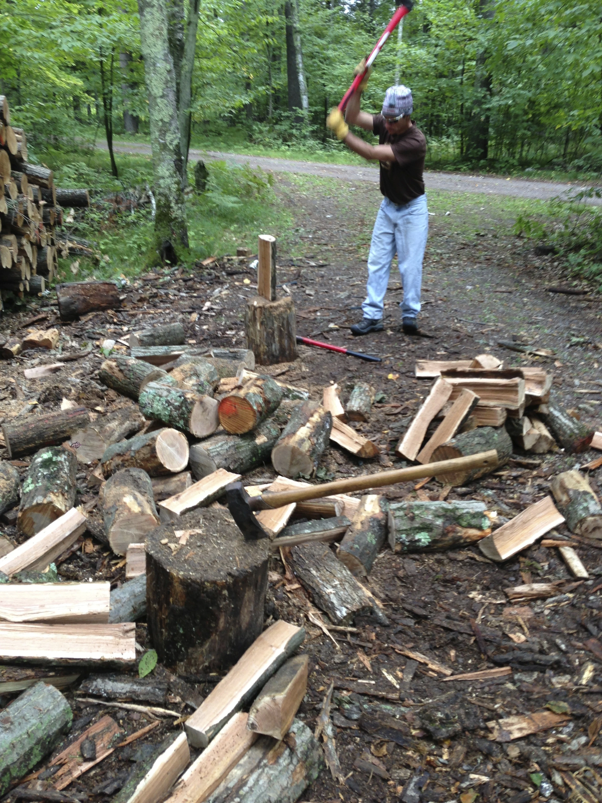 Here is Bill trying to get back into the swing of things early in the process.