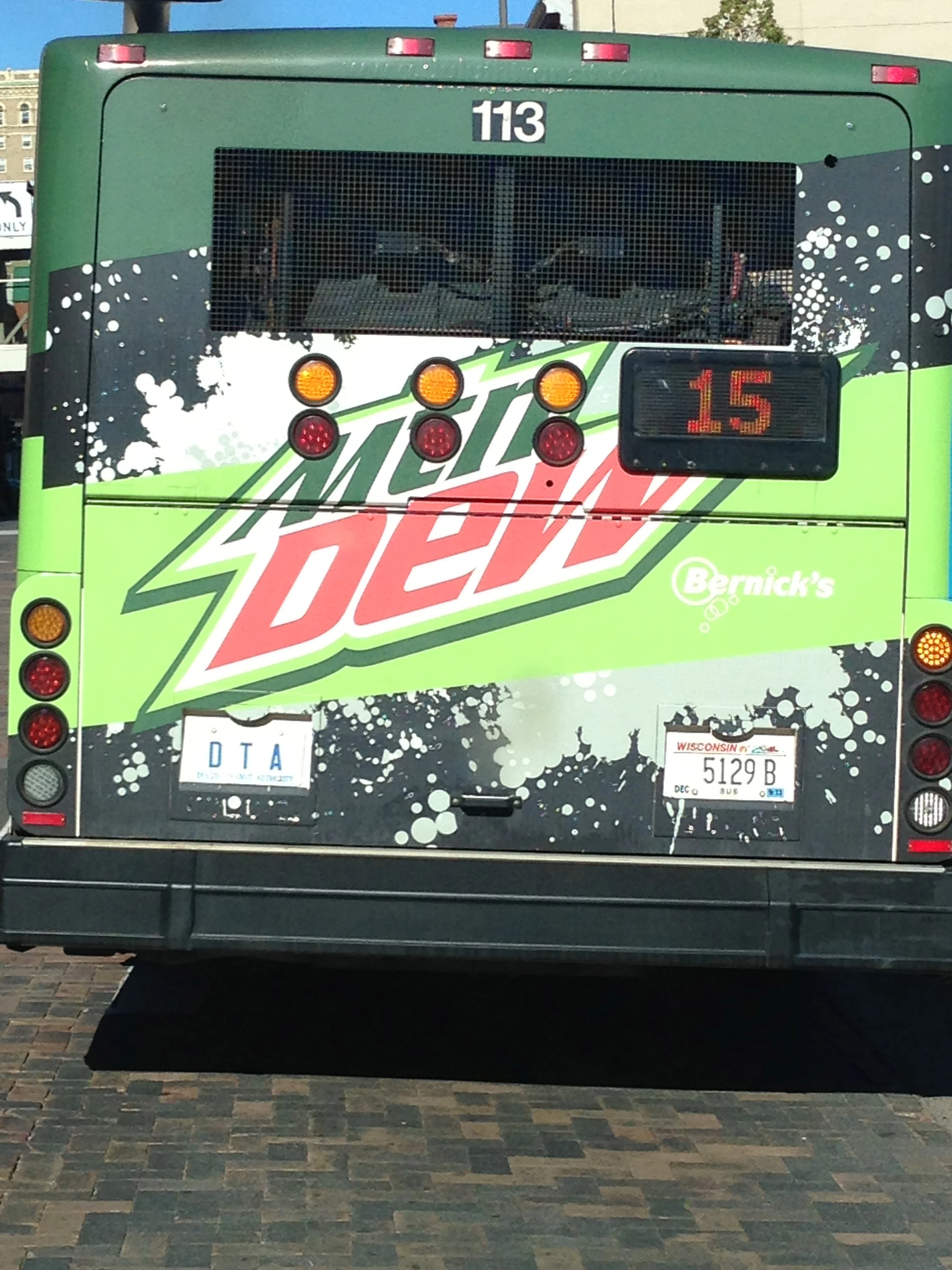 The buses in Duluth have advertising wrap all over them. Somehow that seems wrong.