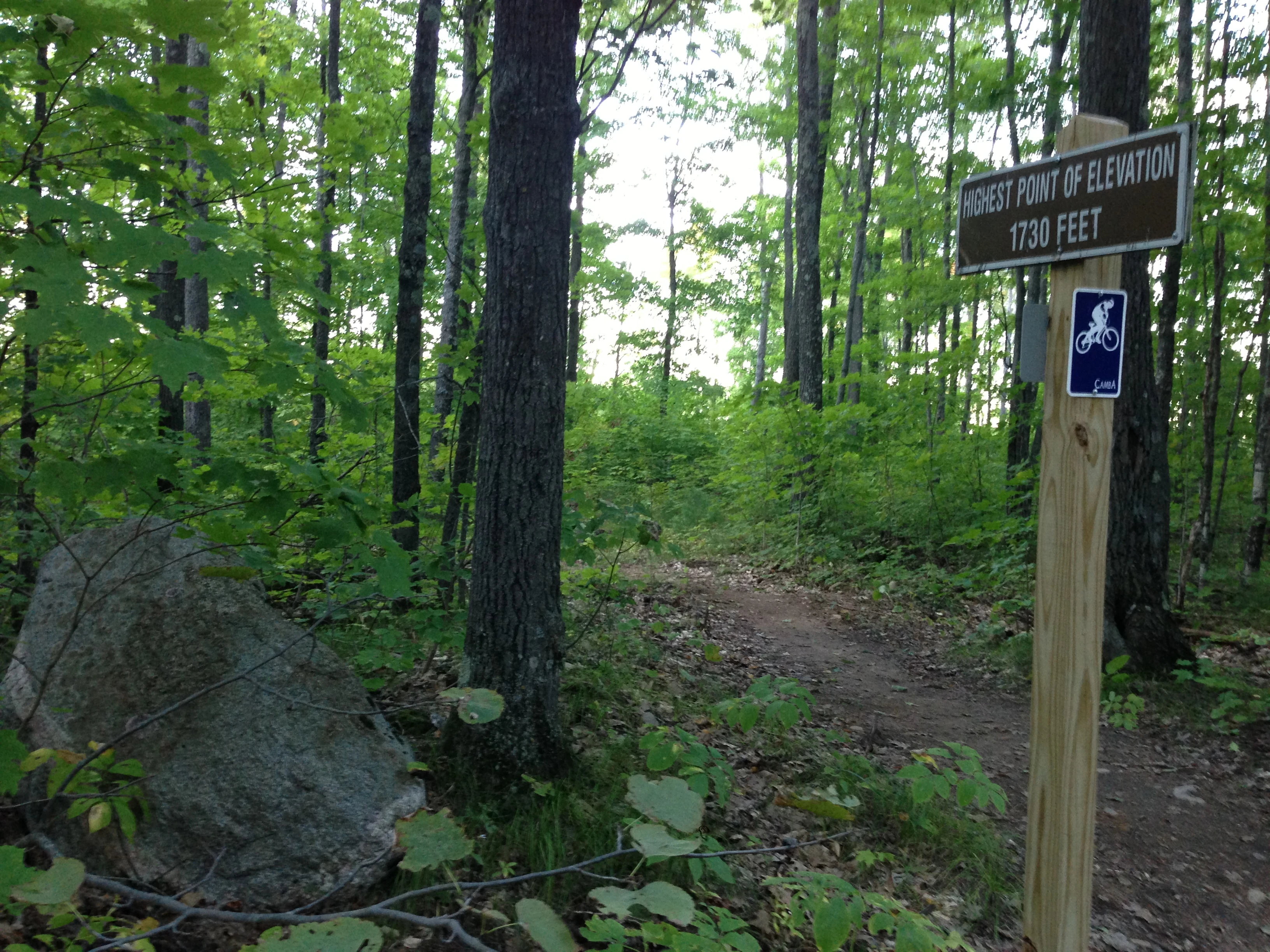 The high point on the Birkie course. It was nice being up there nearly at sunset.