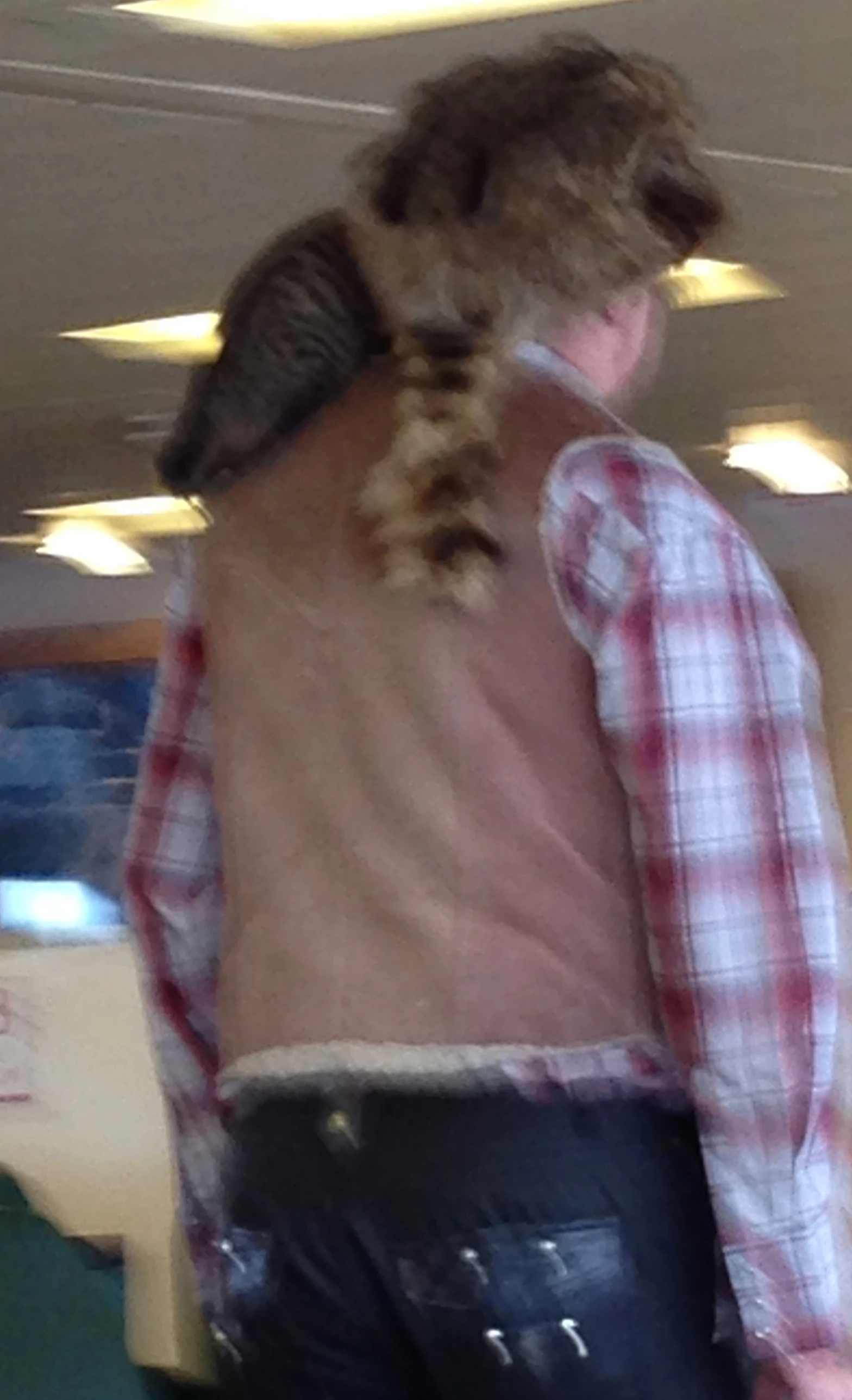 I saw this guy walk by me on the ferry. I wasn&rsquo;t sure what the deal was.