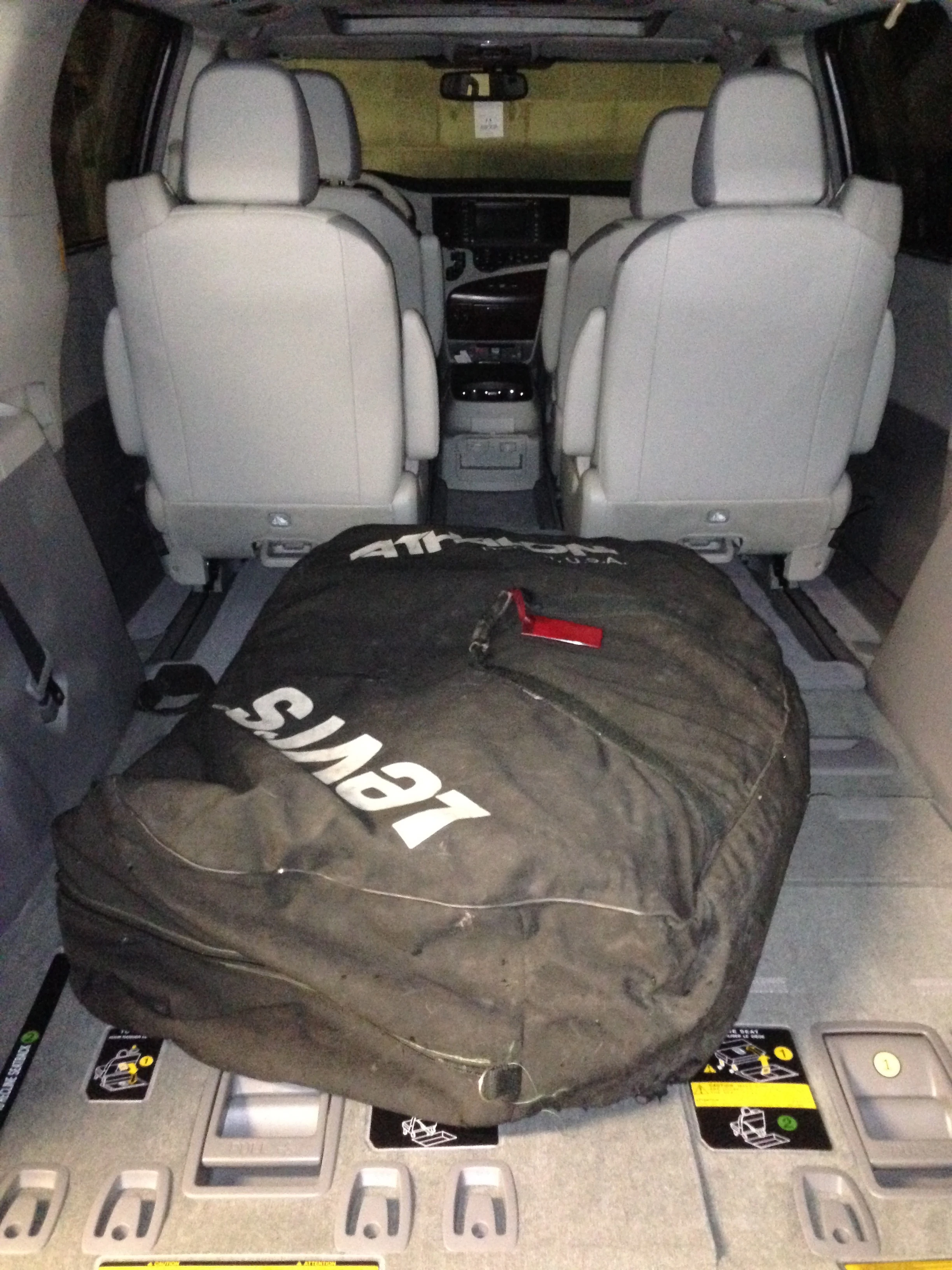 Plenty of room for my bike this morning.