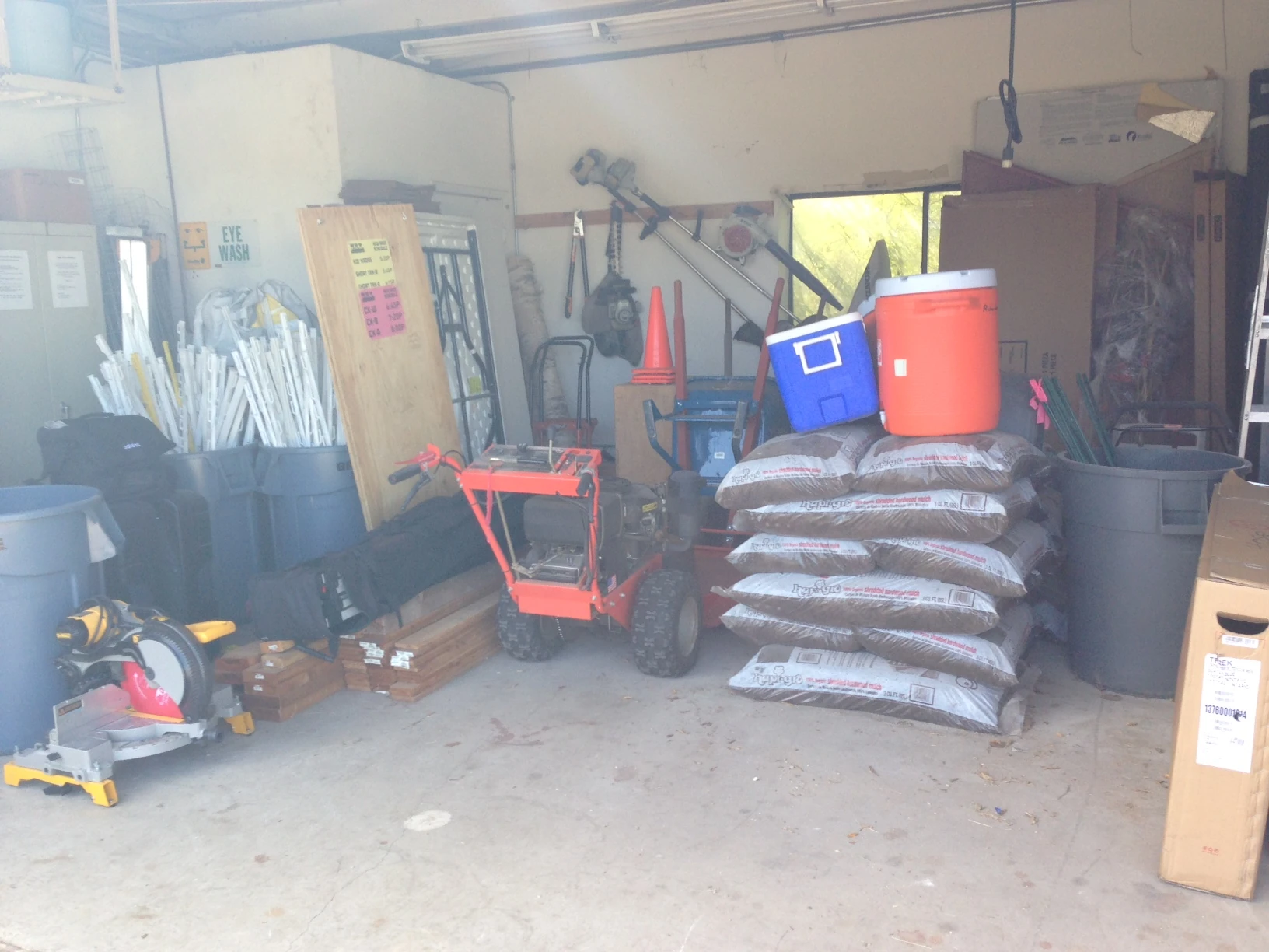 They have a dedicated Morton building where they can store all their supplies.