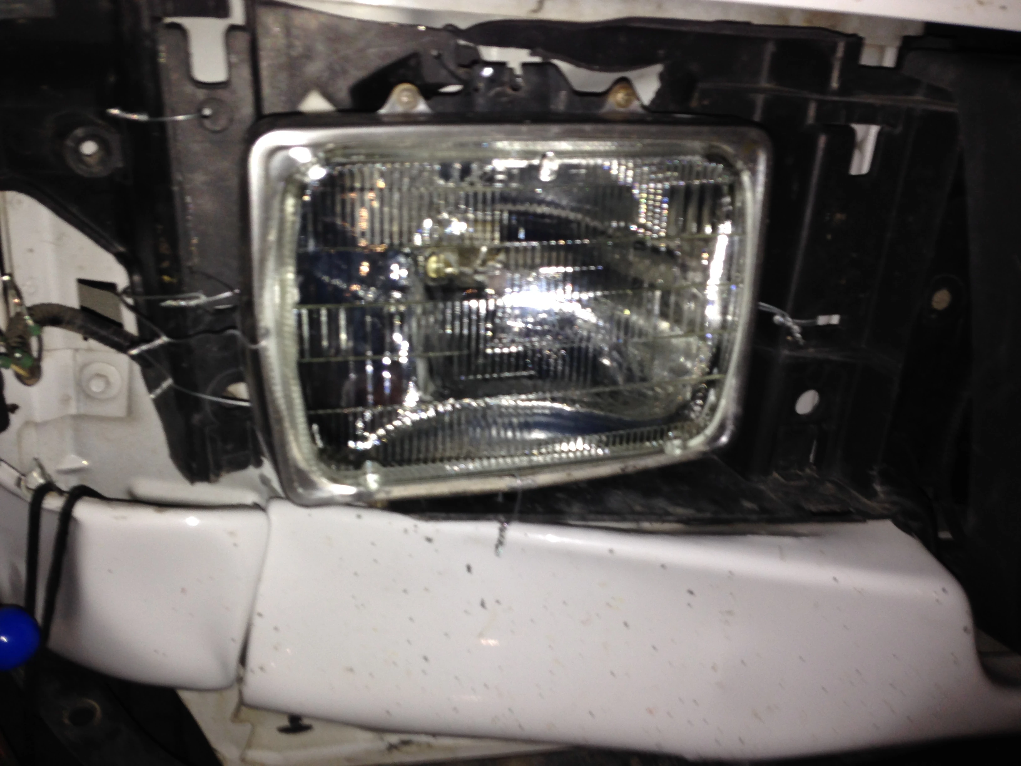 I just wired it back into position.