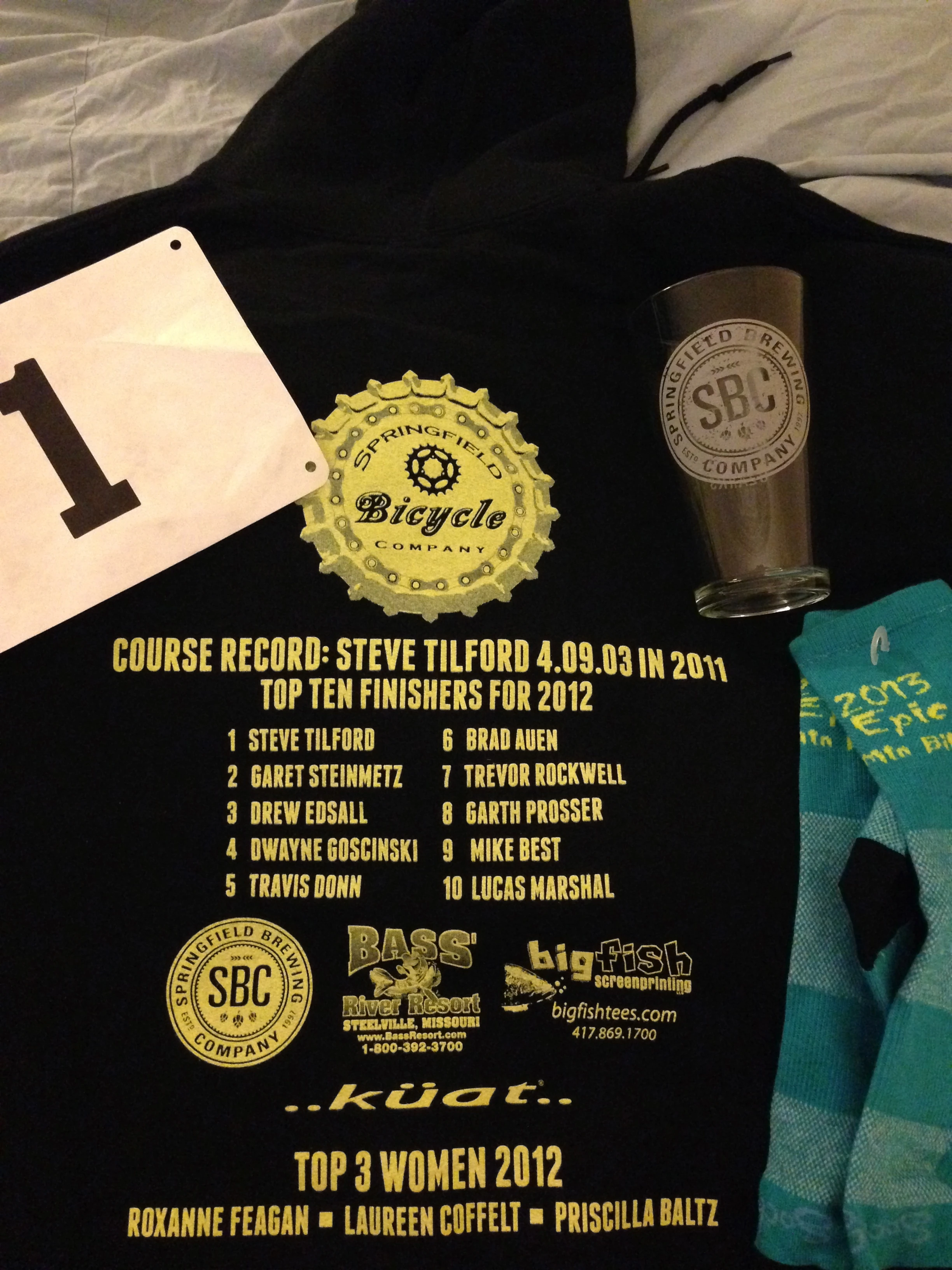 This is a first, a hoodie with my name on it&hellip;..twice. Lots of gifts at registration, pretty cool.