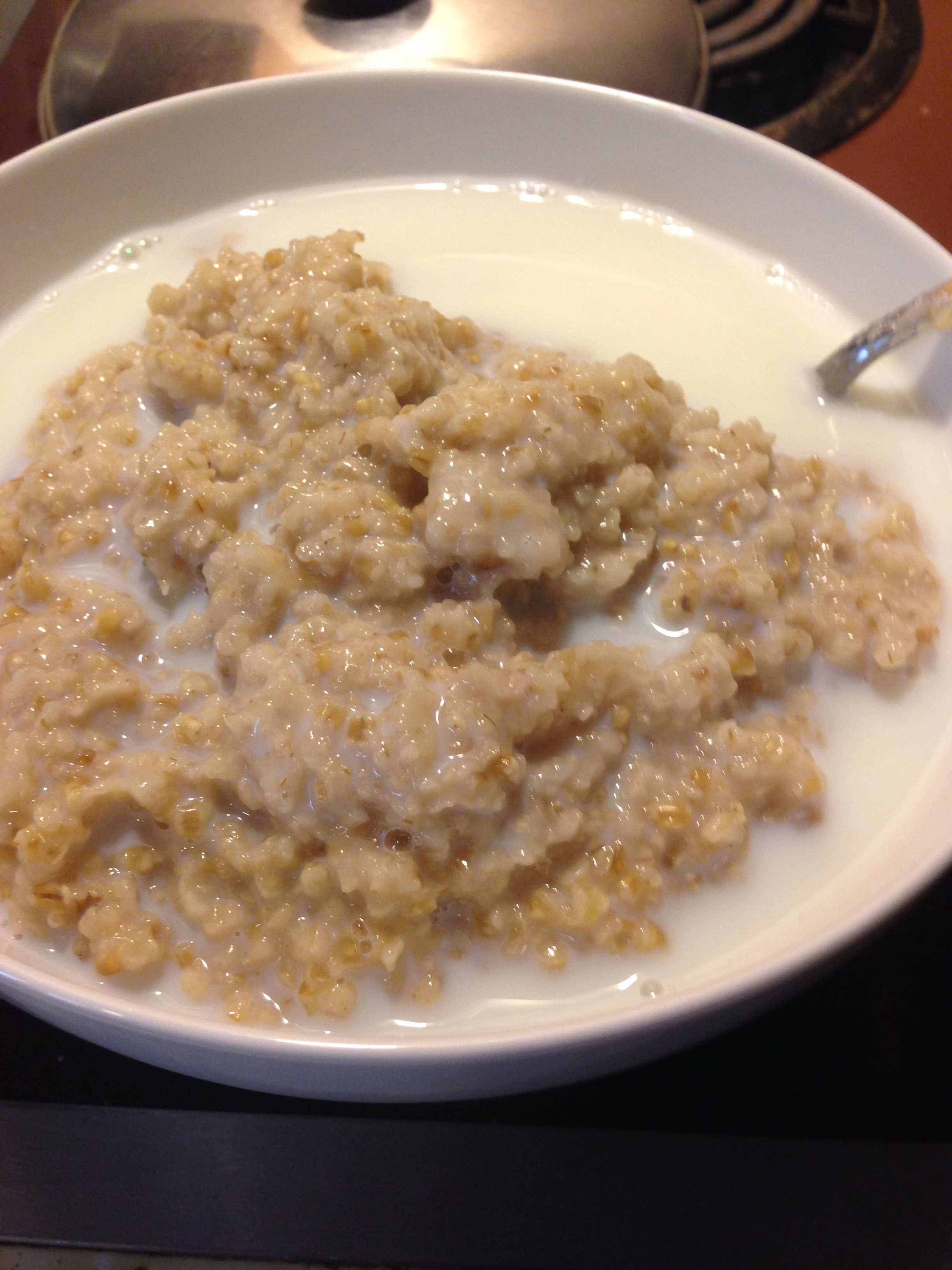 Fall is oatmeal time. I made way too much yesterday. I&rsquo;ve been cutting up apples and mixing it with raisins recently.
