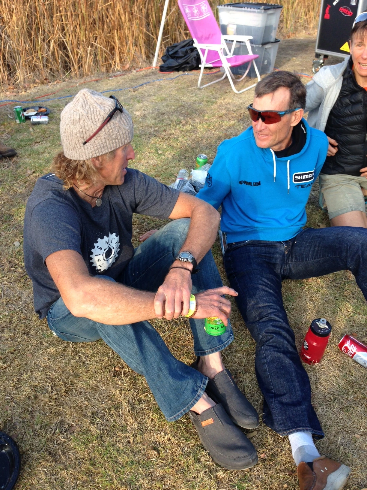 I did get a chase to talk with Wayne Stetina for a while after.