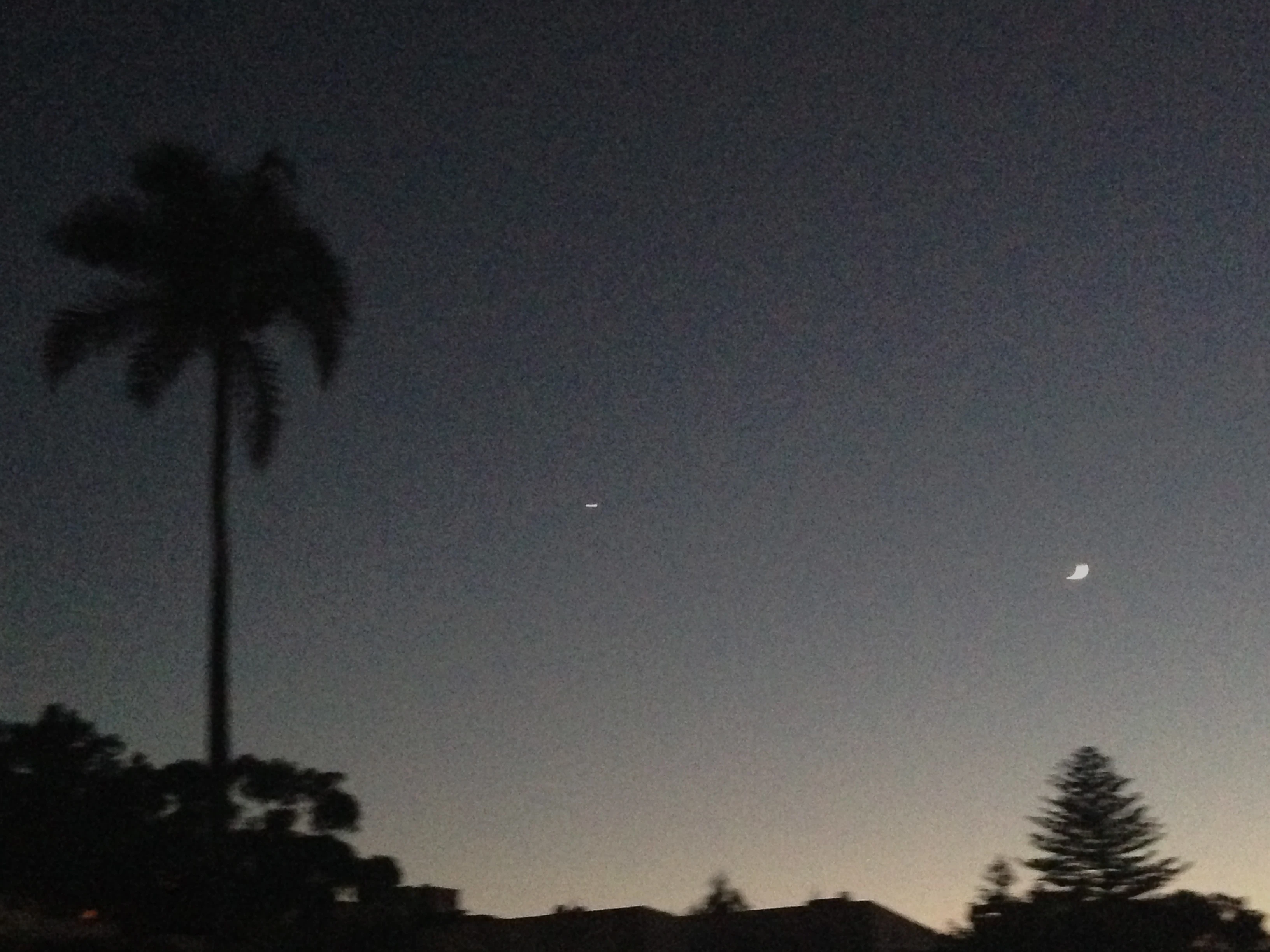 I didn&rsquo;t quite get back by the time it got dark. But was rewarded by the cresent moon and venus.