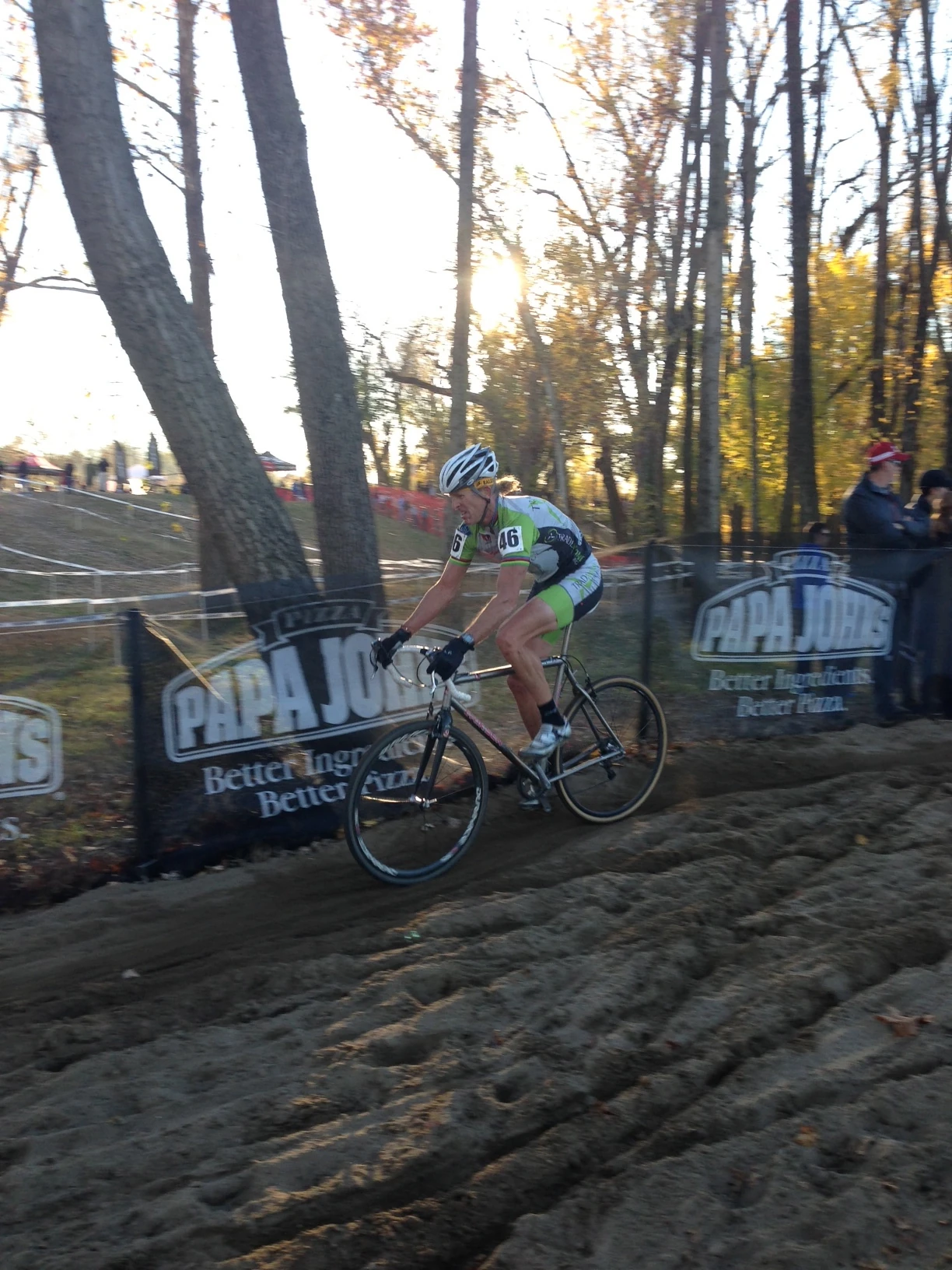 I was always off balance in the long sand section.