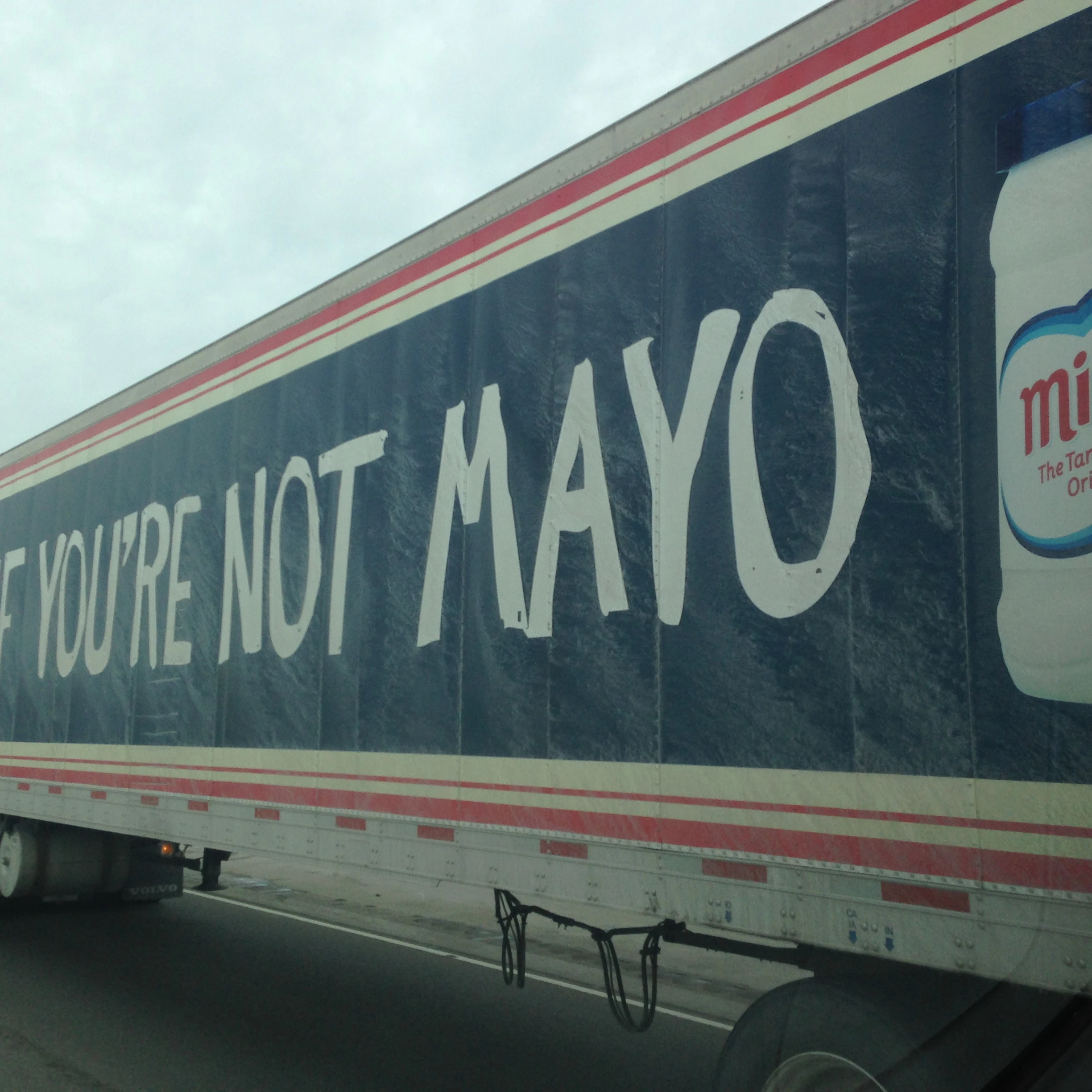 Honk if you&rsquo;re not Mayo? Pretty catchy.
