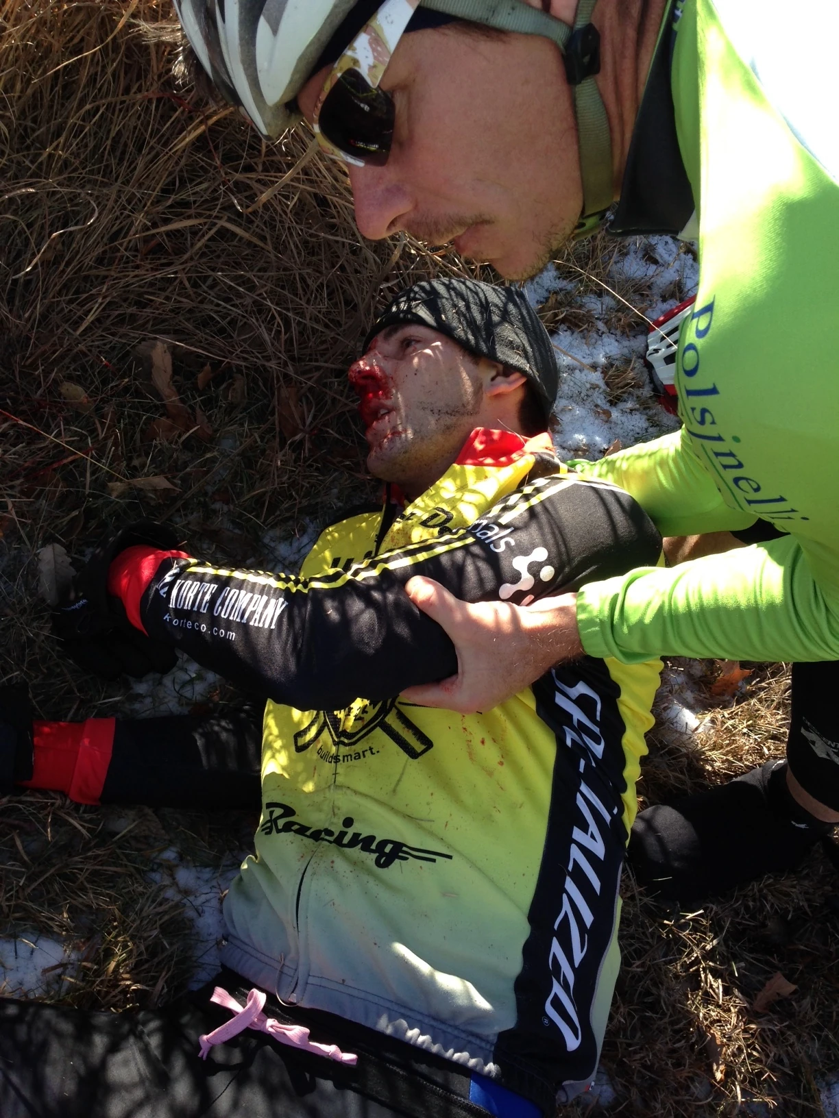 We had to wait here over 15 minutes before an ambulance arrived. We complained about how long it took, but really? We are very fortunate to live in a country that has such good emergency services.