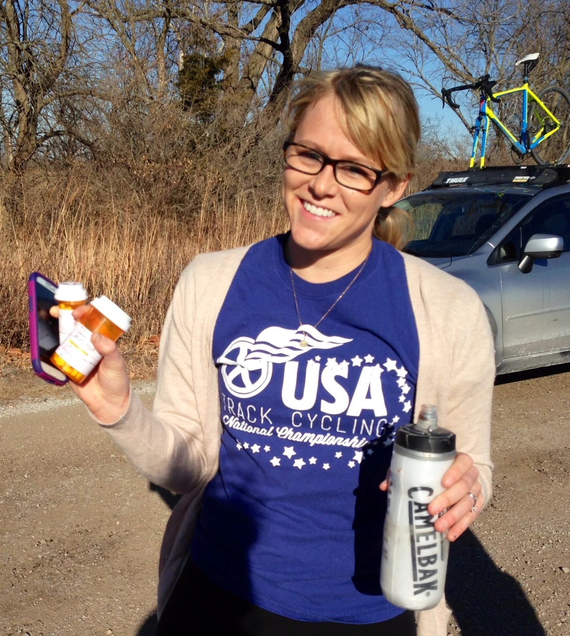 Katlin showed up with some medicine.