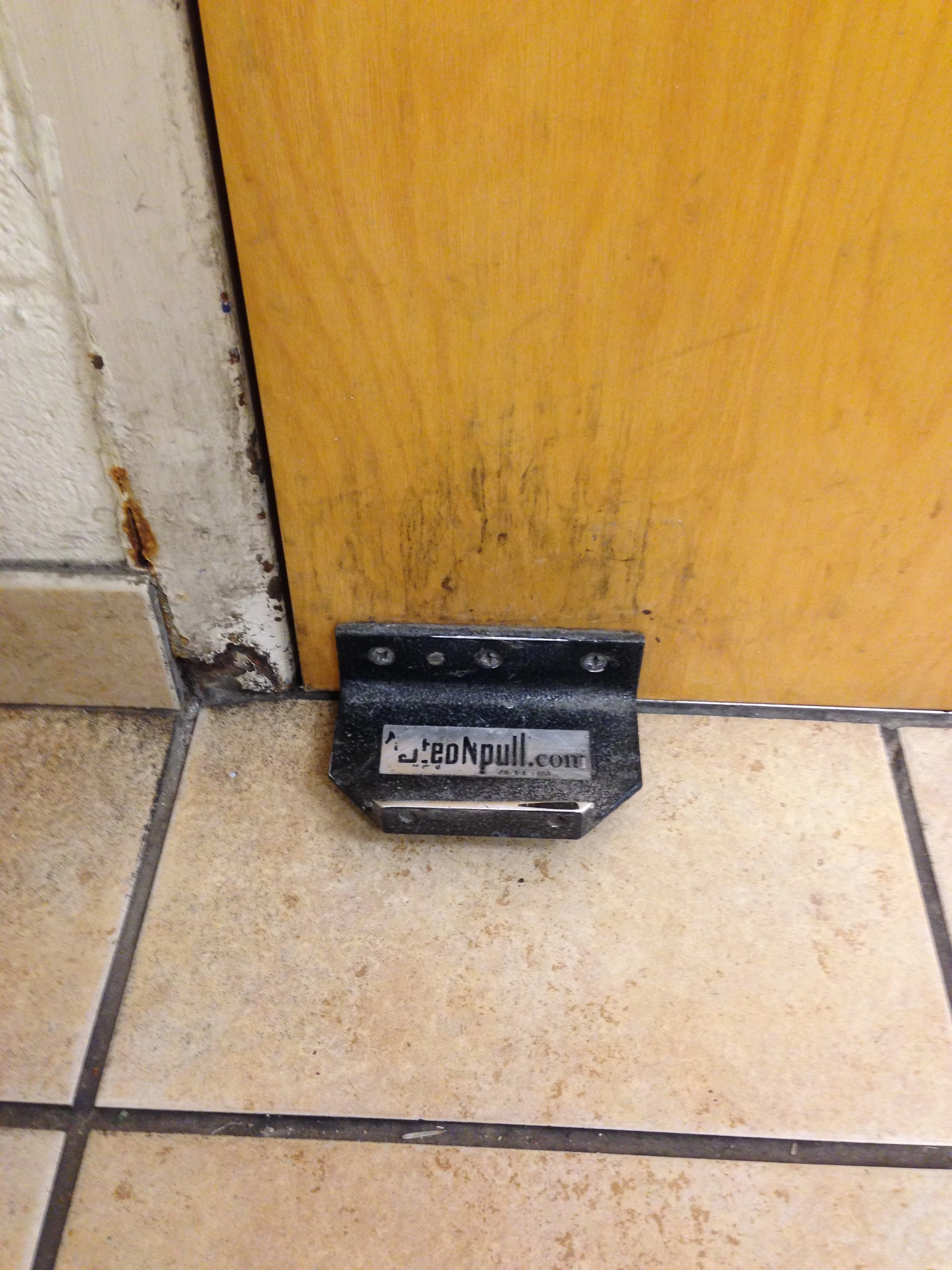 I saw this a Home Depot or Lowes, I can&rsquo;t remember which. It seems weird that we are so worried about germs that we have to open up our doors with our feet/shoes.