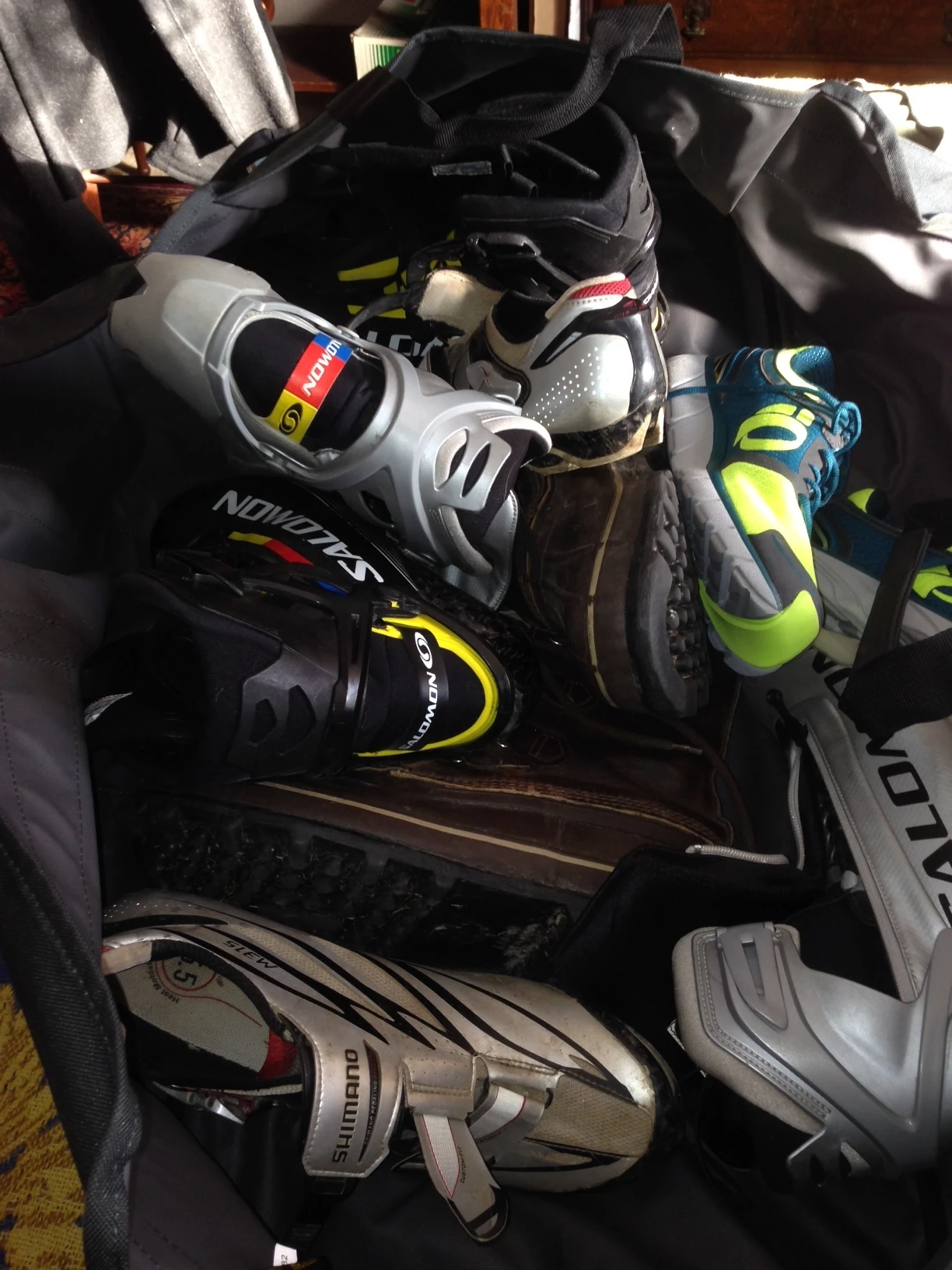 The biggest bag I brought along was for shoes. Man, I&rsquo;m starting to feel like a woman just looking at it.