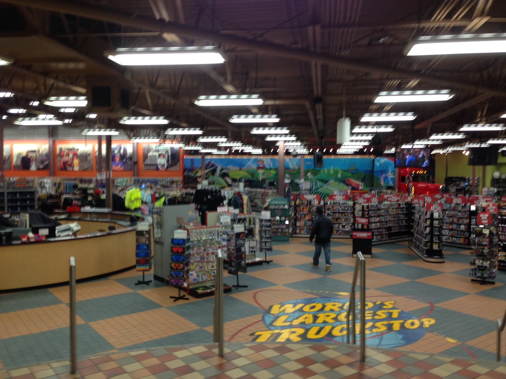 We stopped at the biggest truck stop in the world in Iowa to get some diesel. The additive I put in for anti-geling broke. I put it in a water bottle and then put it up in the engine compartment so it didn&rsquo;t stink up the inside of the van.