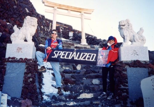 Ned and I at the top of Mt.Fuji.