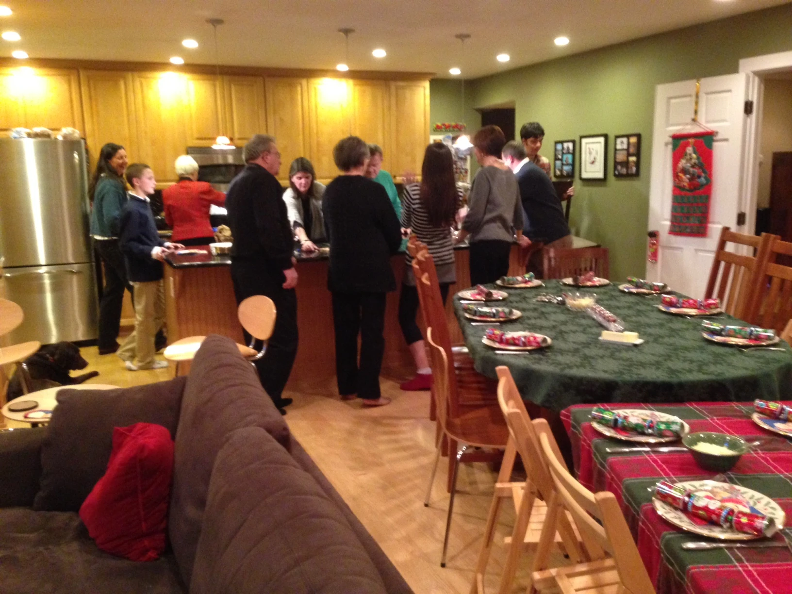 Trudi&rsquo;s sister&rsquo;s house last night.