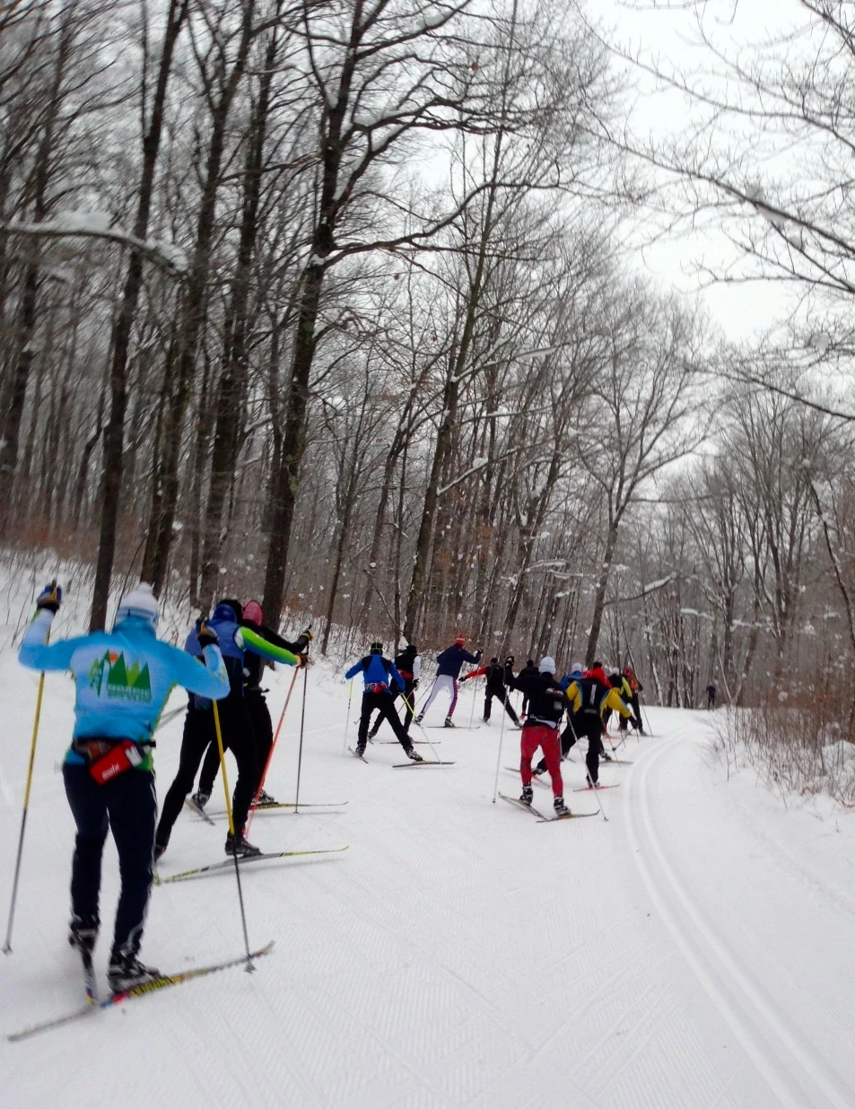 The group heading out from Fish Hatchery.