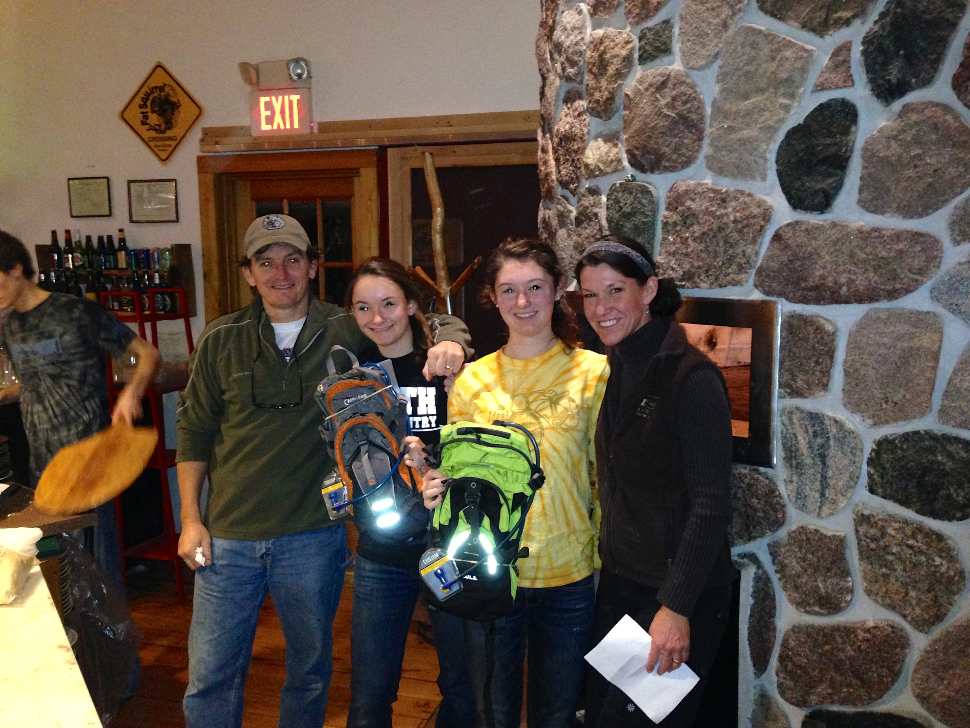 I stopped by the Rivers Eatery to give Mick and Beth&rsquo;s daughter&rsquo;s, Libby and Carley, some much over-do, Christmas presents.