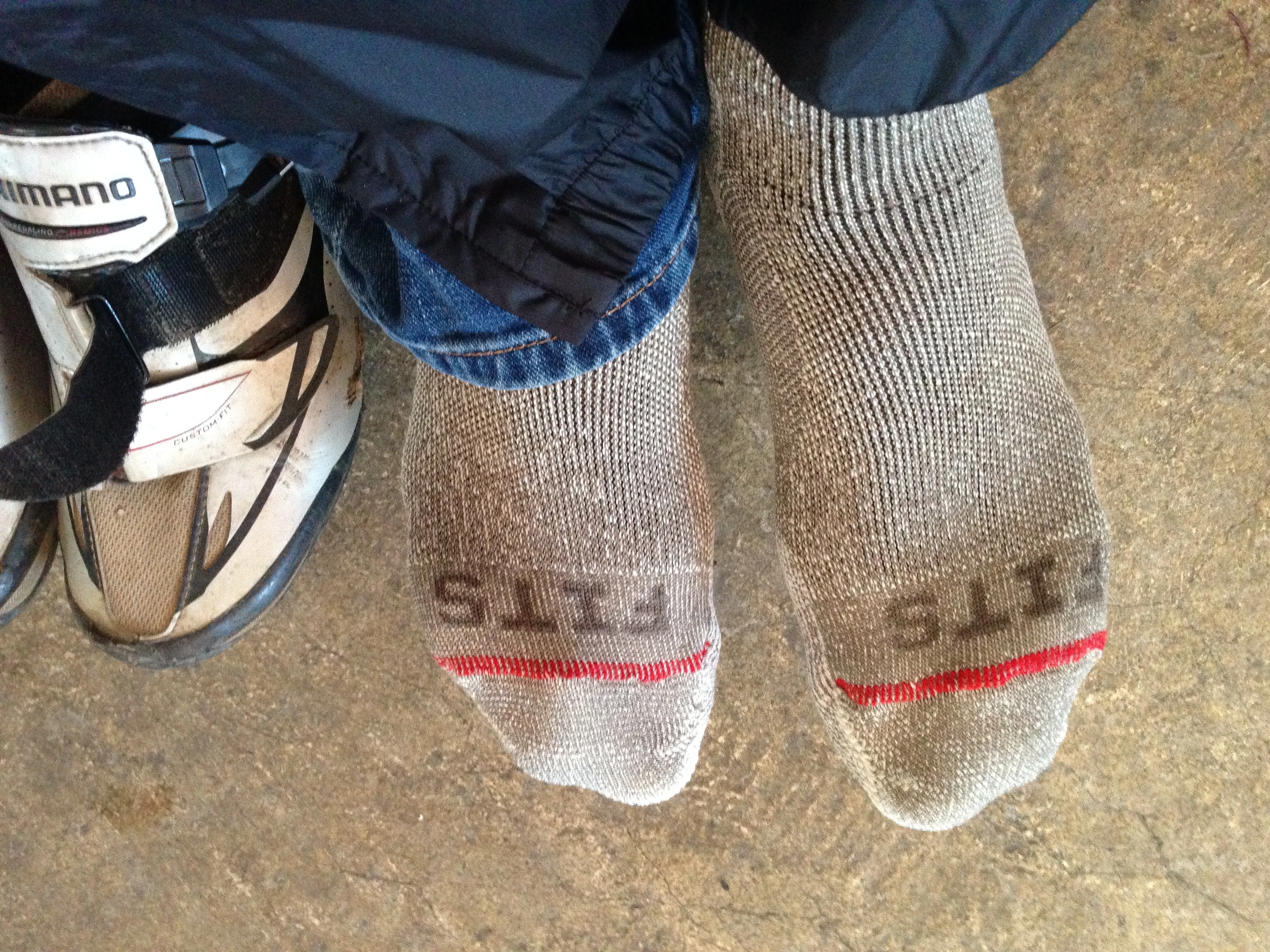 Put my present on for the ride back.