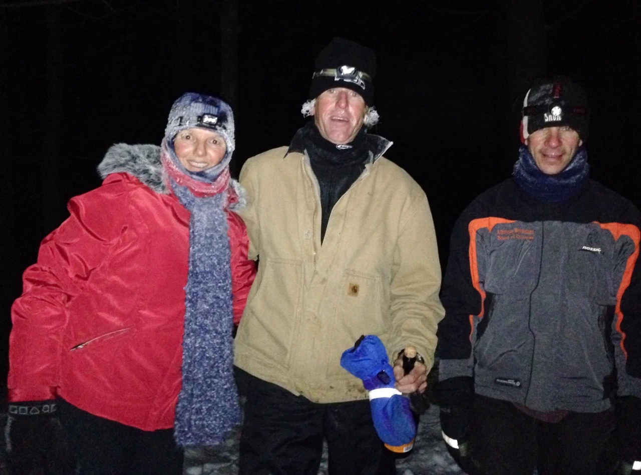 Midnight photo on the Hemlock Ridge. Stacie took photo.