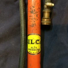 The go to pump, the original Silca. It eventually came in a bunch of different colors, black, even pink, but orange was the most common.