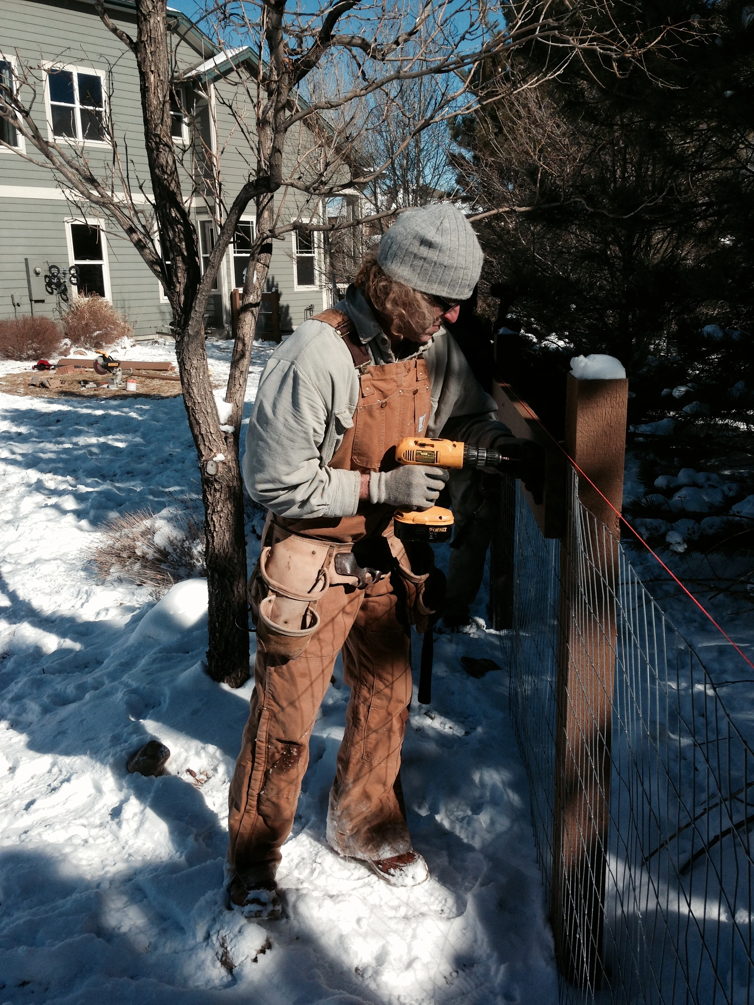 I had to wear insulated Carhart bibs yesterday. It never got warm, but in the afternoon when it got windy, it was unbearable once again.