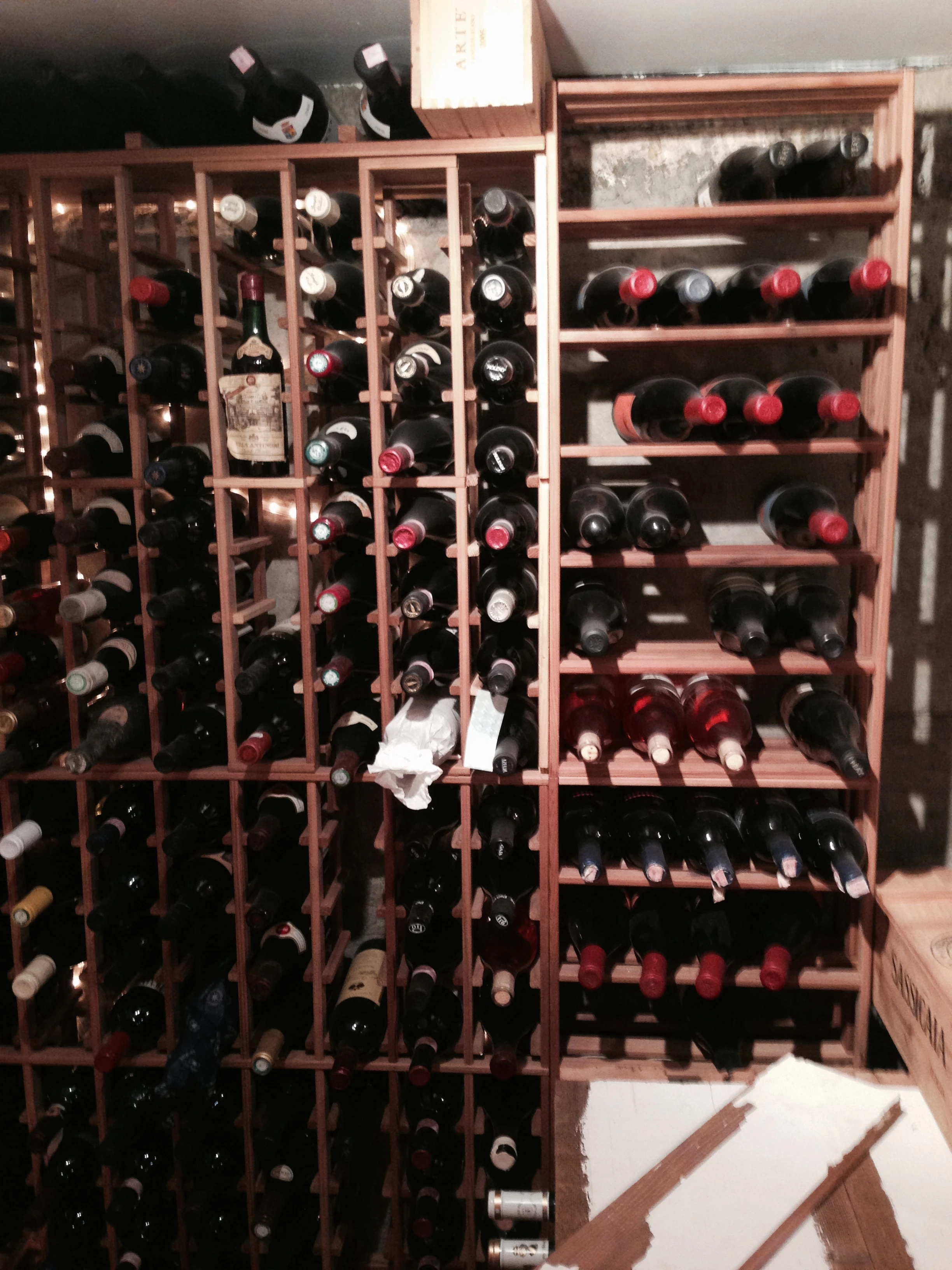 Some of Andy&rsquo;s wine.