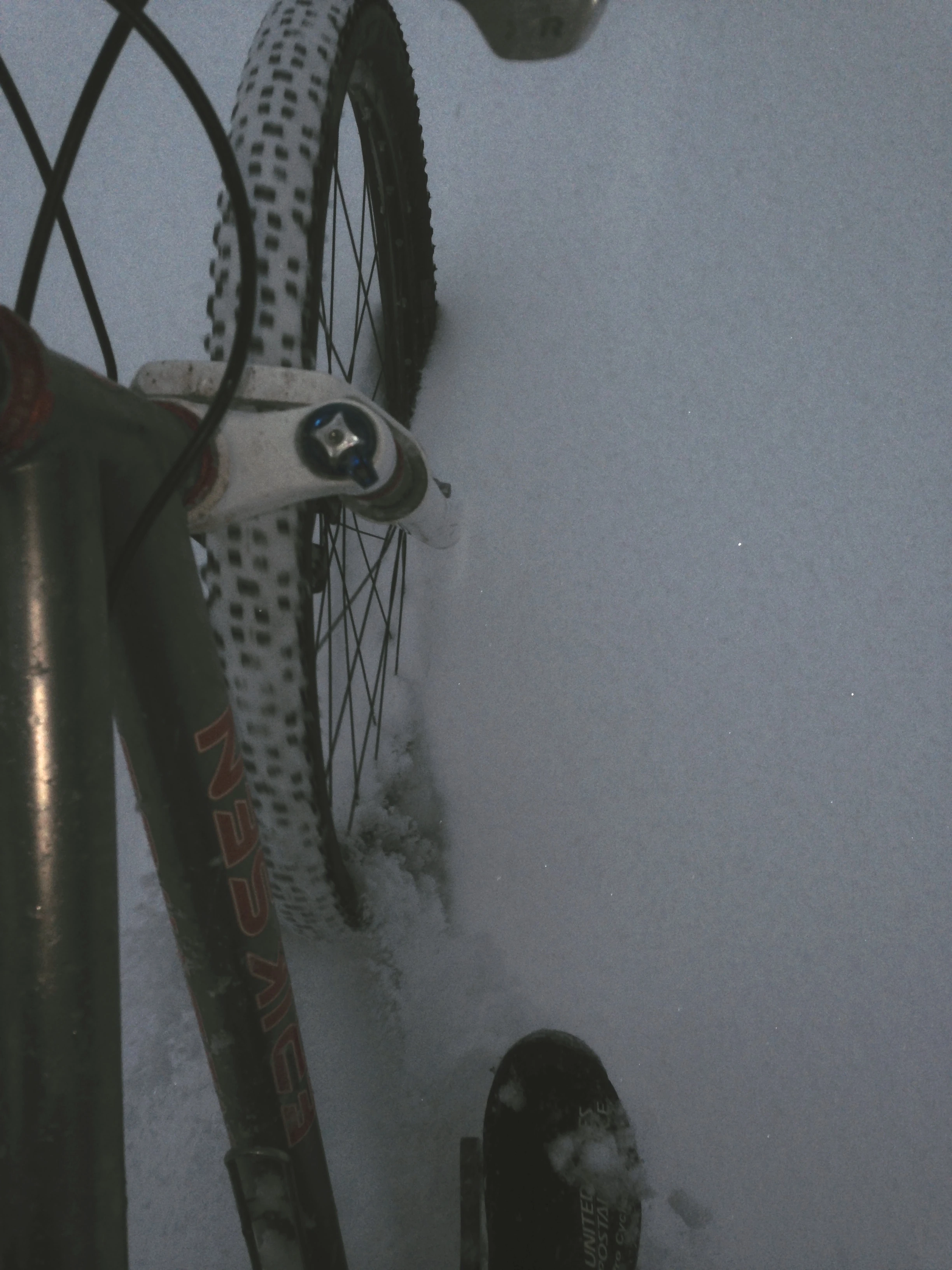It was a little over my hubs in most places. I&rsquo;m not sure a fat bike would have been better. I wish I would have riden my cross bike, to cut through the snow more easily.