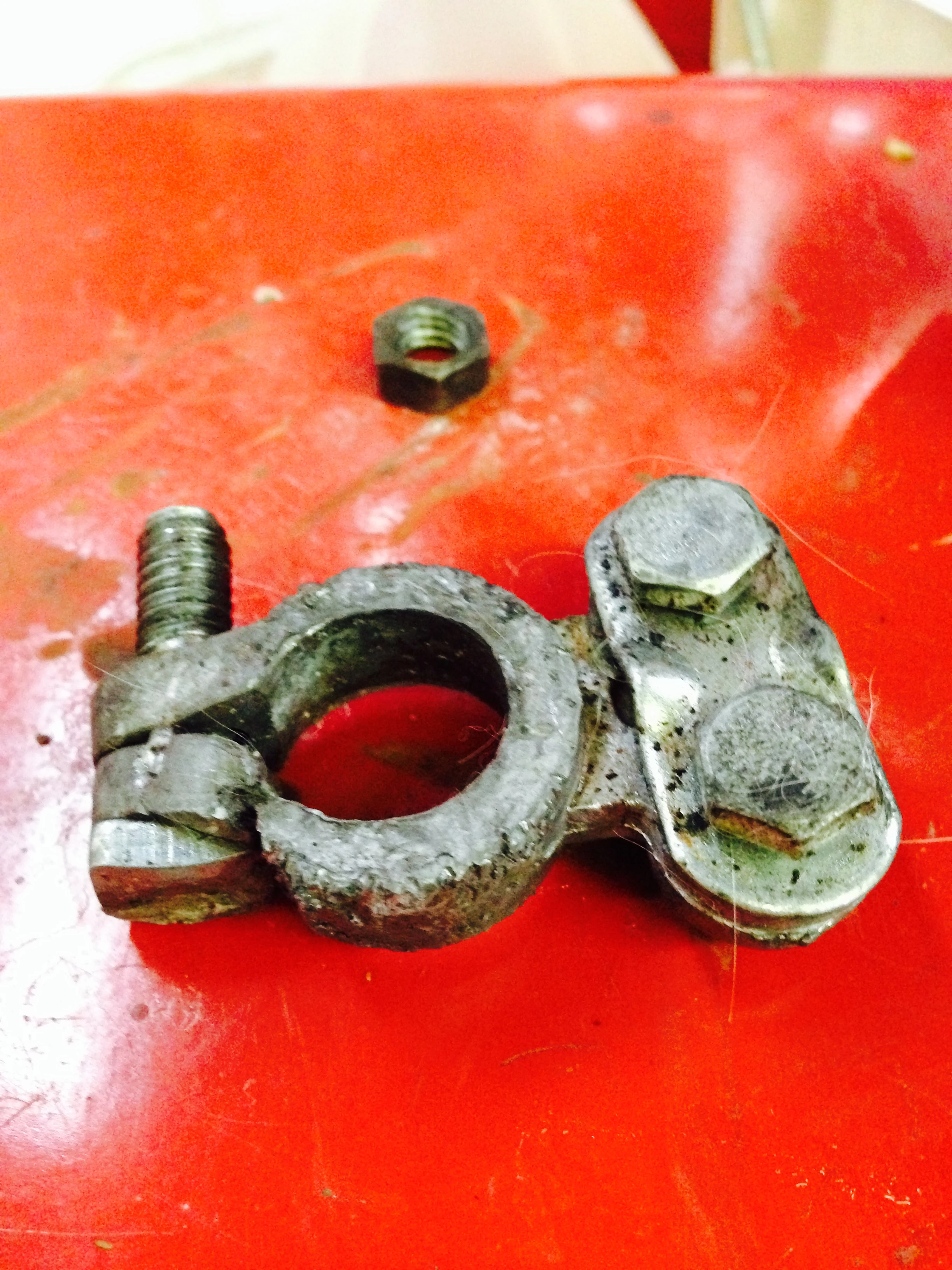 Broken clamp.