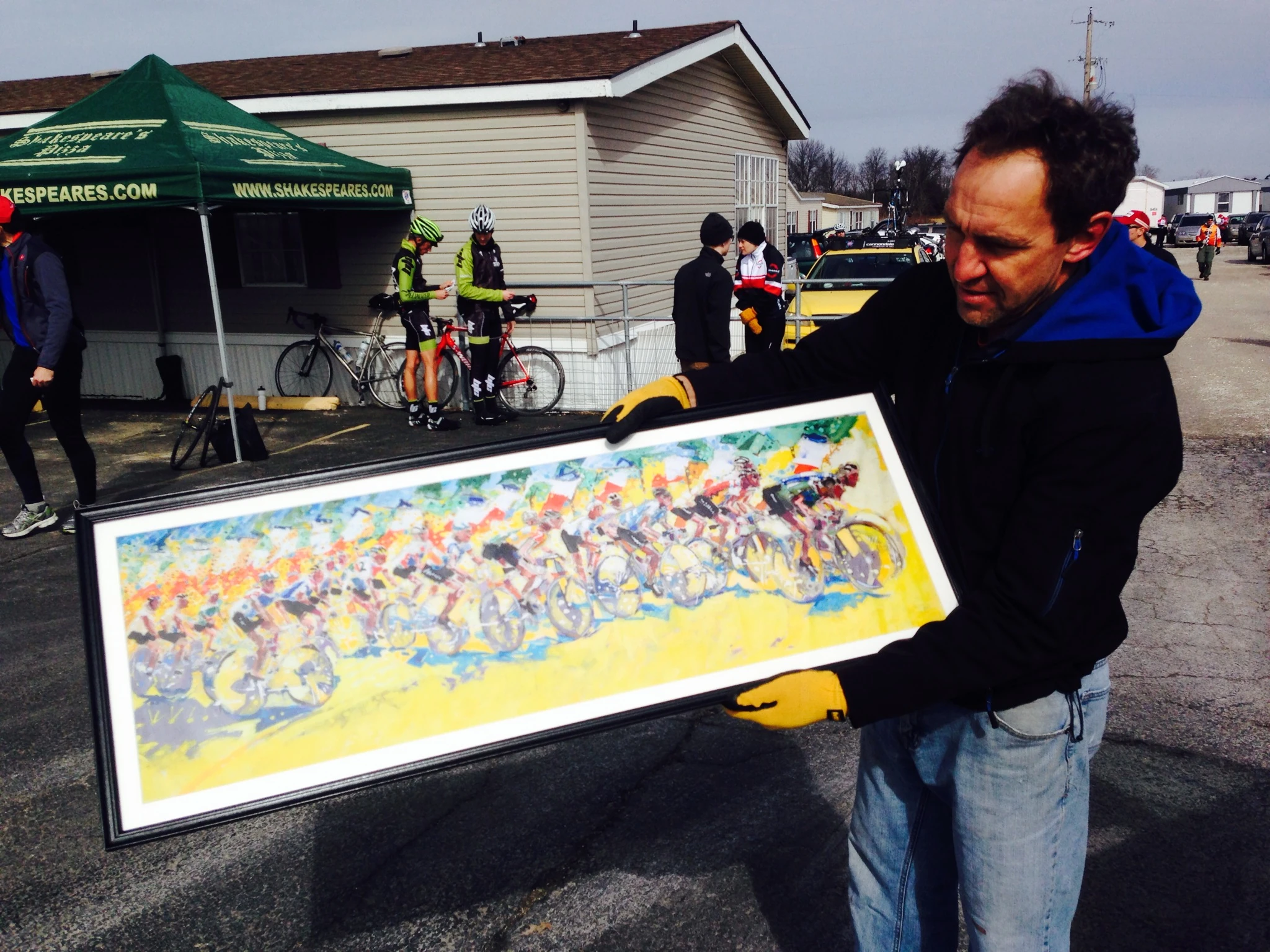 The is Ethan Froese. I&rsquo;ve know him and his brother, Aaro, promoter of Froze Toes, forever. He gave me this print by his father before the race. It was very thoughful. After the race, I got a chance to catch up a little with Ethan, getting a bite to eat with him and his son Noland.