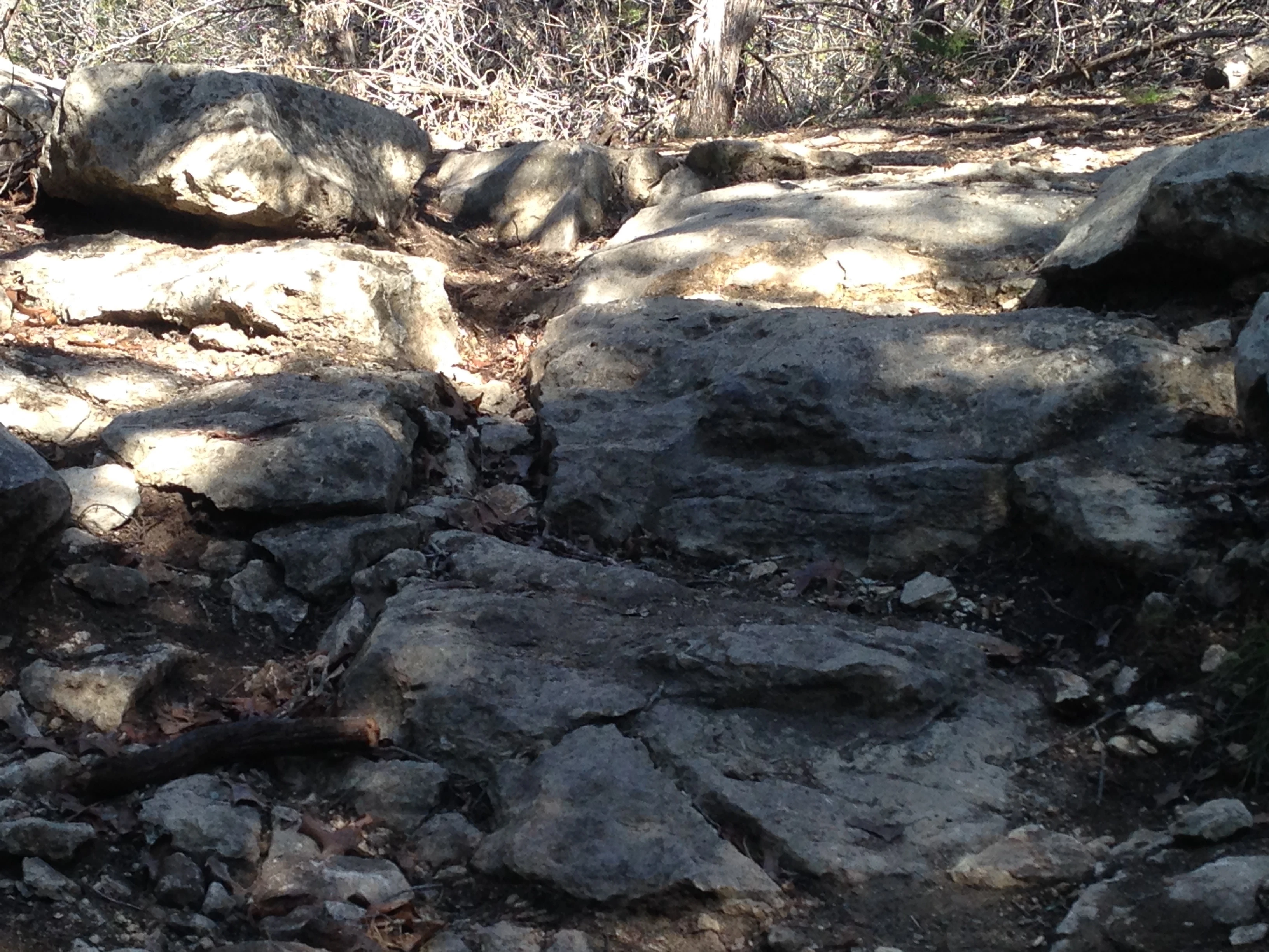 There are lots of legends that you need to climb/descend on this course.