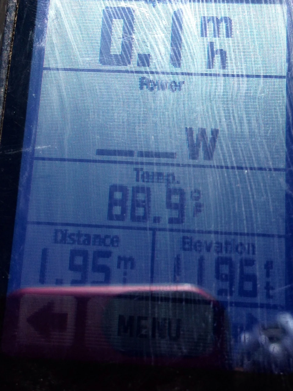 My Garmin when I started pre-riding.