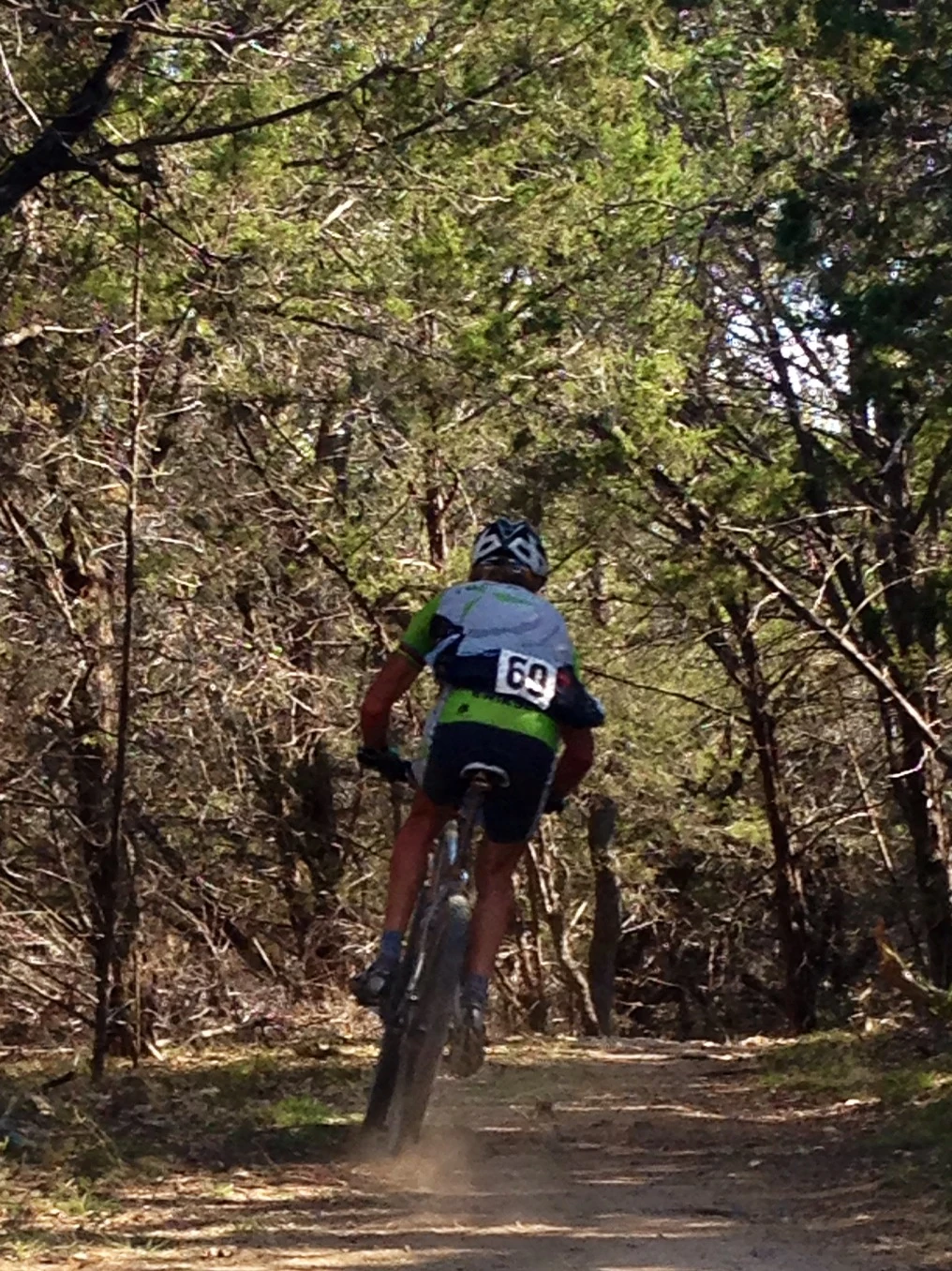 Started back out in the scrub brush on the 2nd lap.