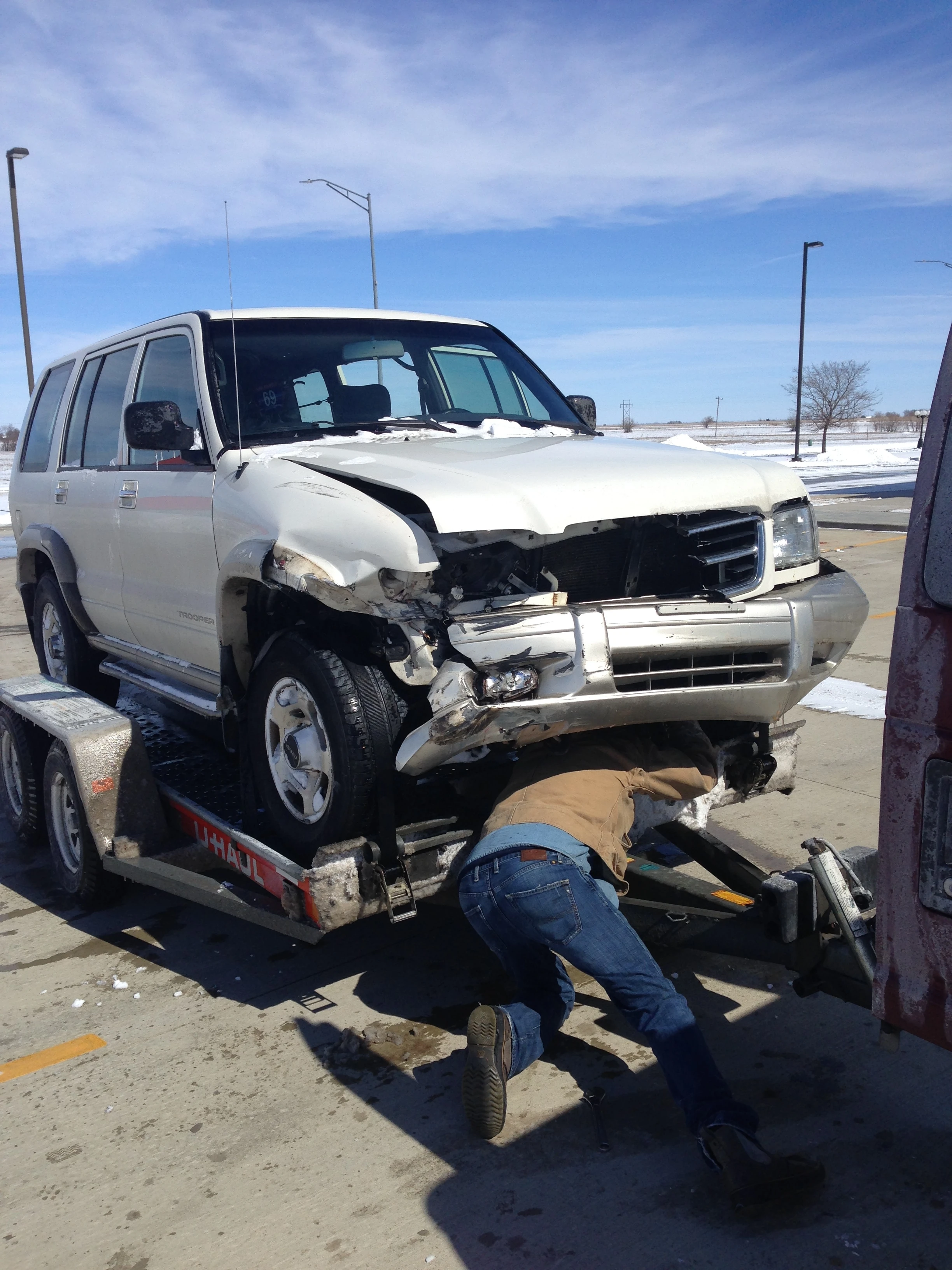 Picking the Isuzu up in Oklahoma.