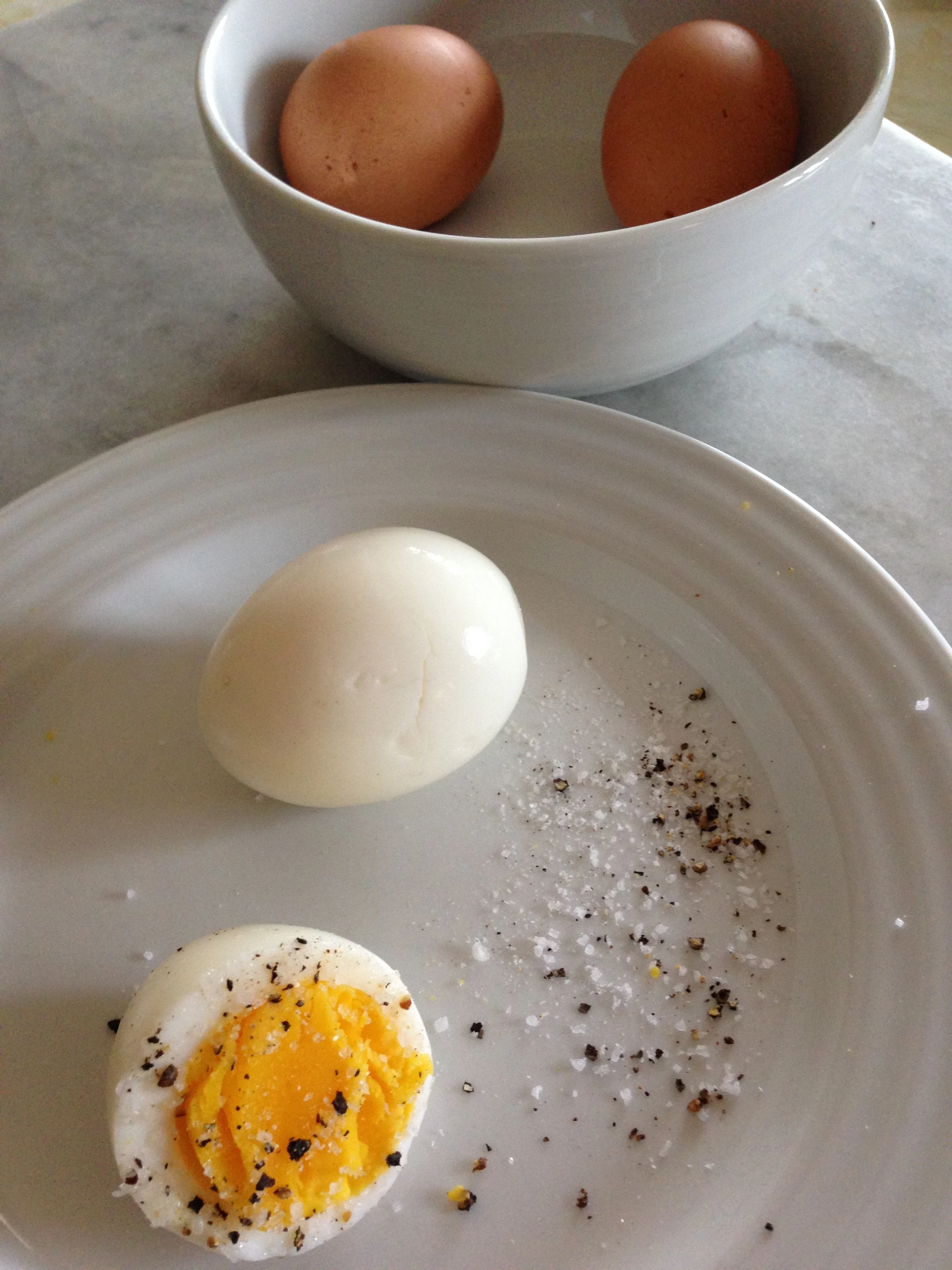 I&rsquo;ve been eating way more protein the last few weeks when I&rsquo;m riding bigger miles. I&rsquo;ve been hard boiling eggs and just eating them with salt and pepper as a snack. 