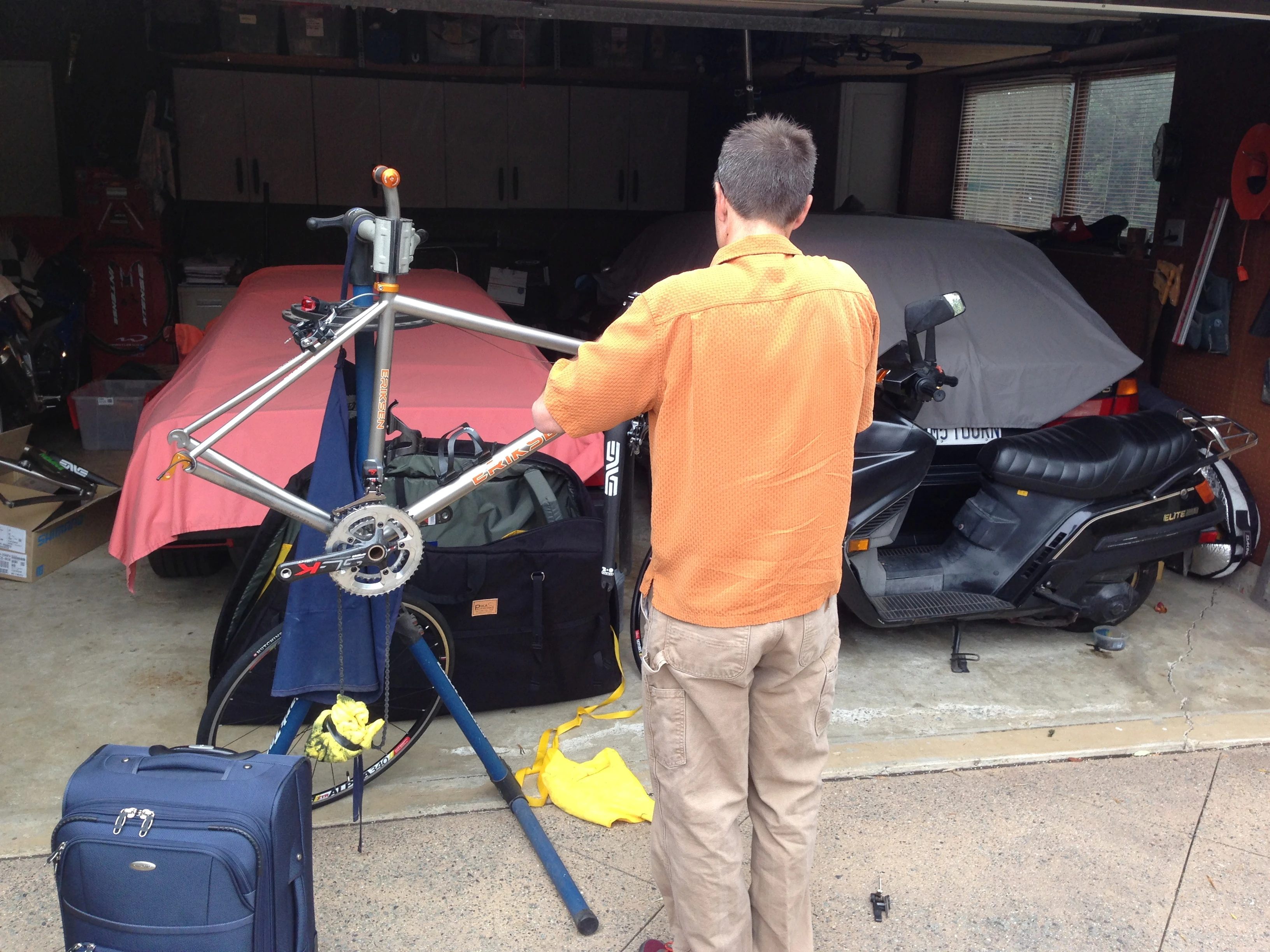 Vincent, putting together his Eriksen. (He bought it Ted.)