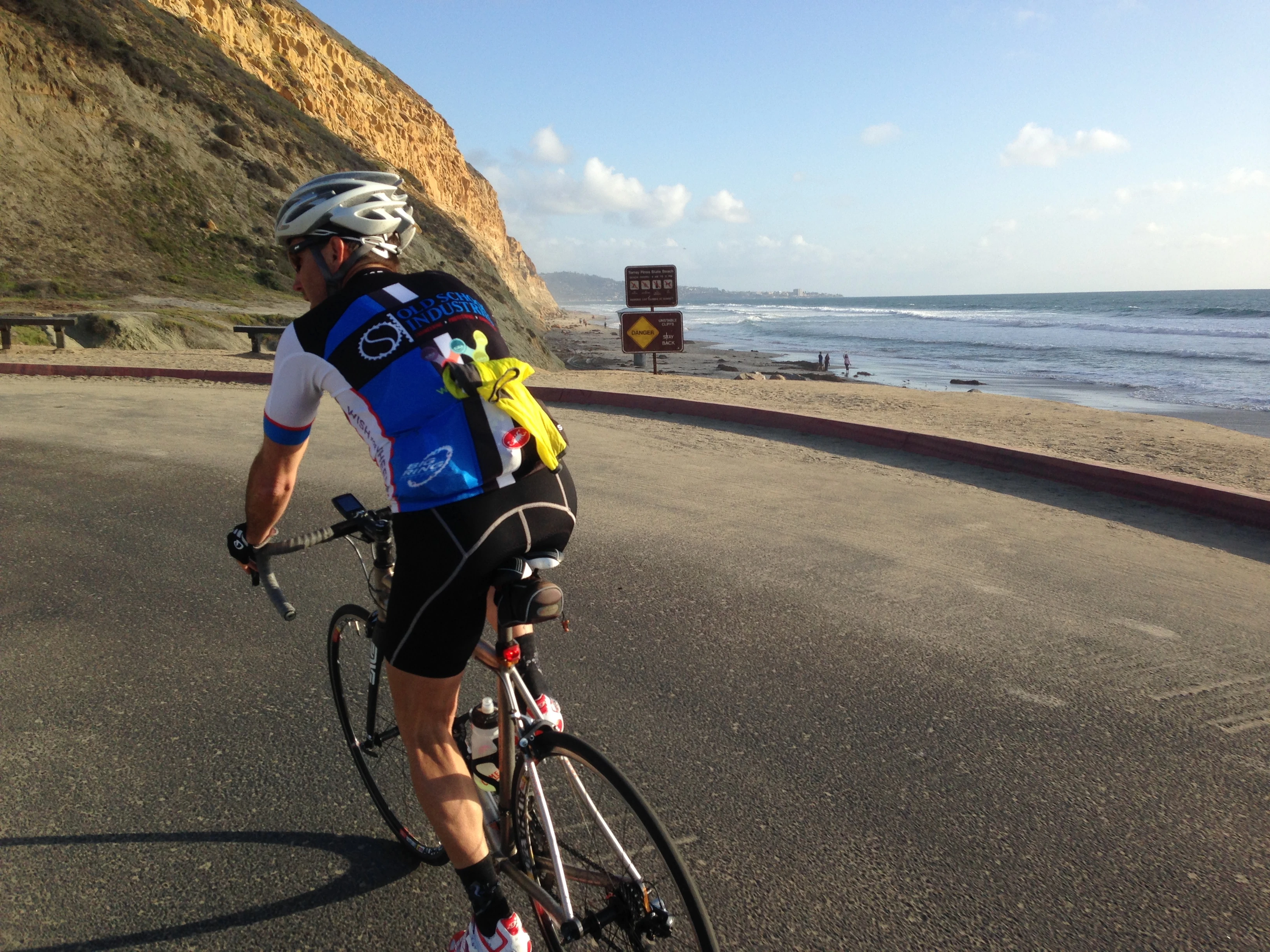 I was a little worried that Vincent was going to throttle it up the inside climb of Torrey Pines, but he didn&rsquo;t.