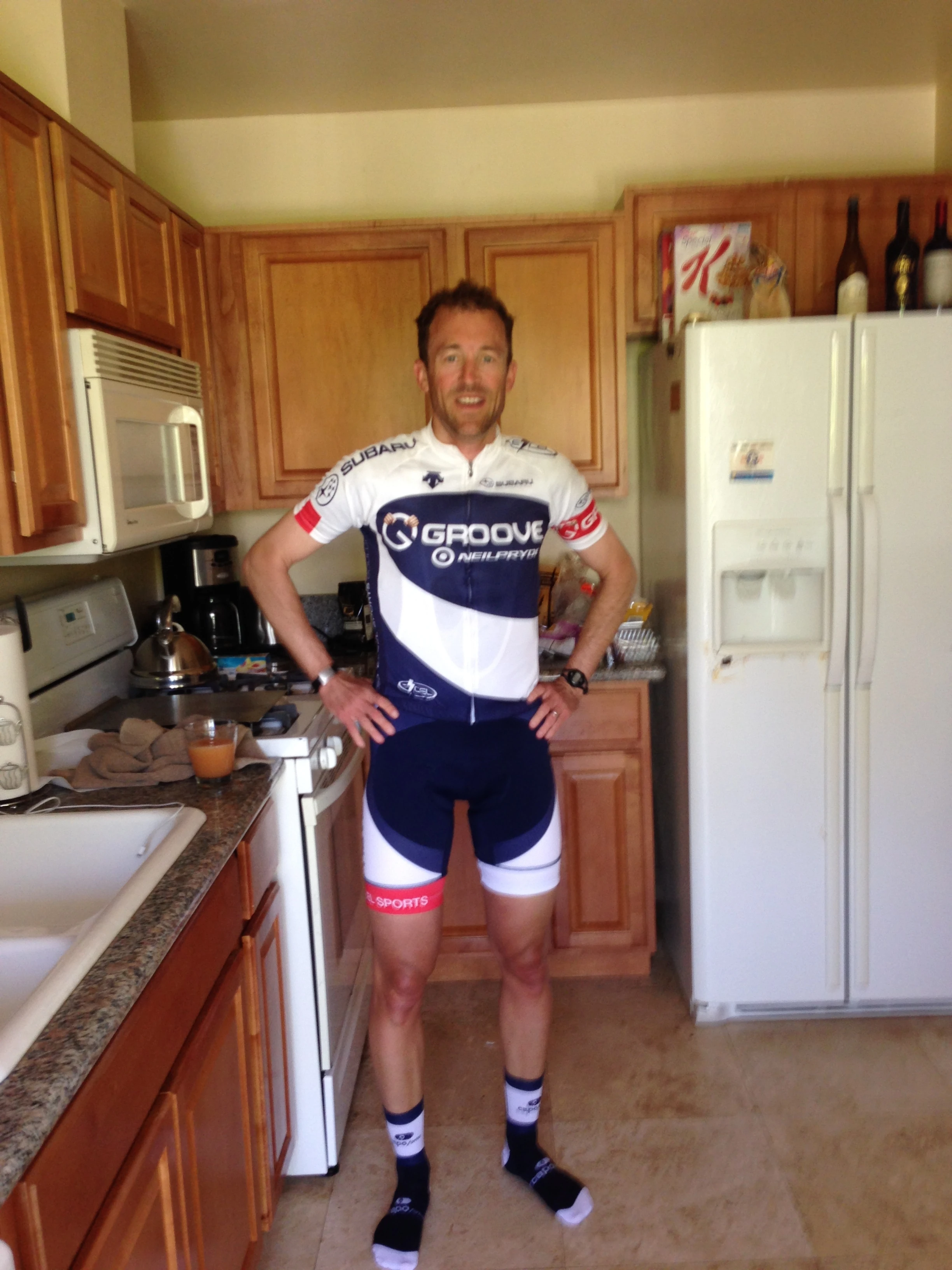 Phil Gronniger is renting a small house up in Carlsbad for a week. He is riding pretty good this year already.