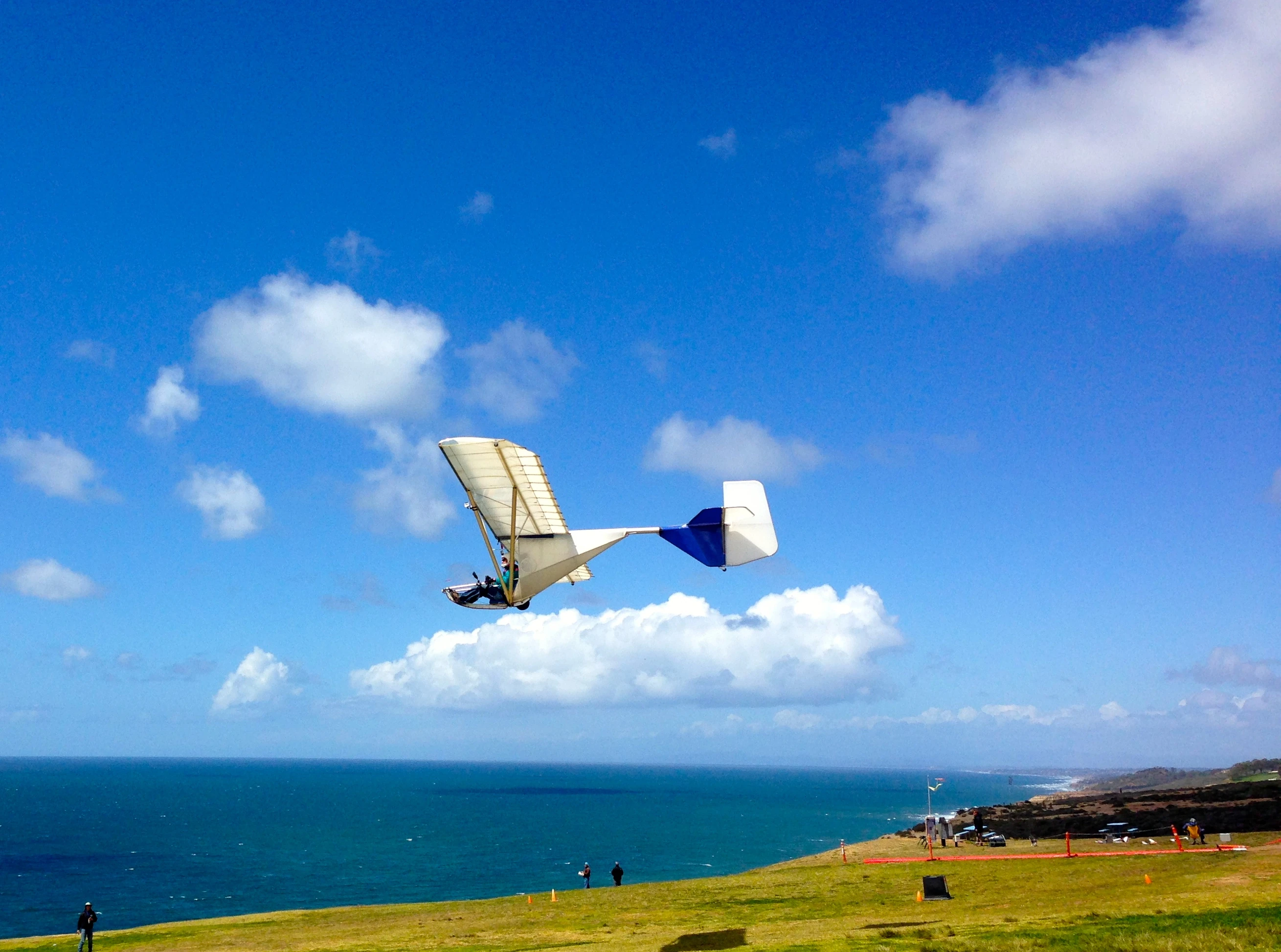 I rode by the glider port on Torrey Pines at the start.