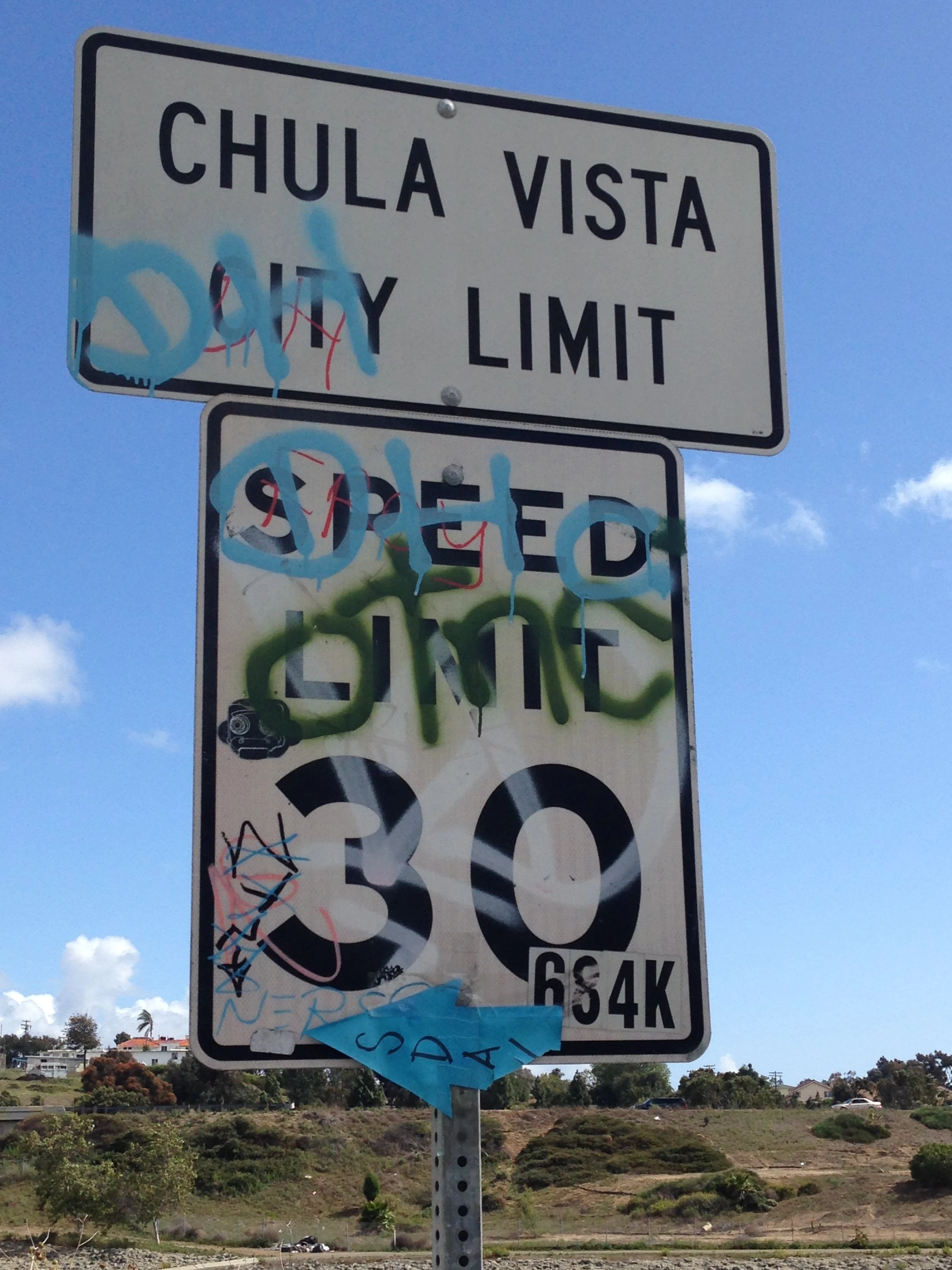 Was a little off track when I came into Chula Vista the back way.