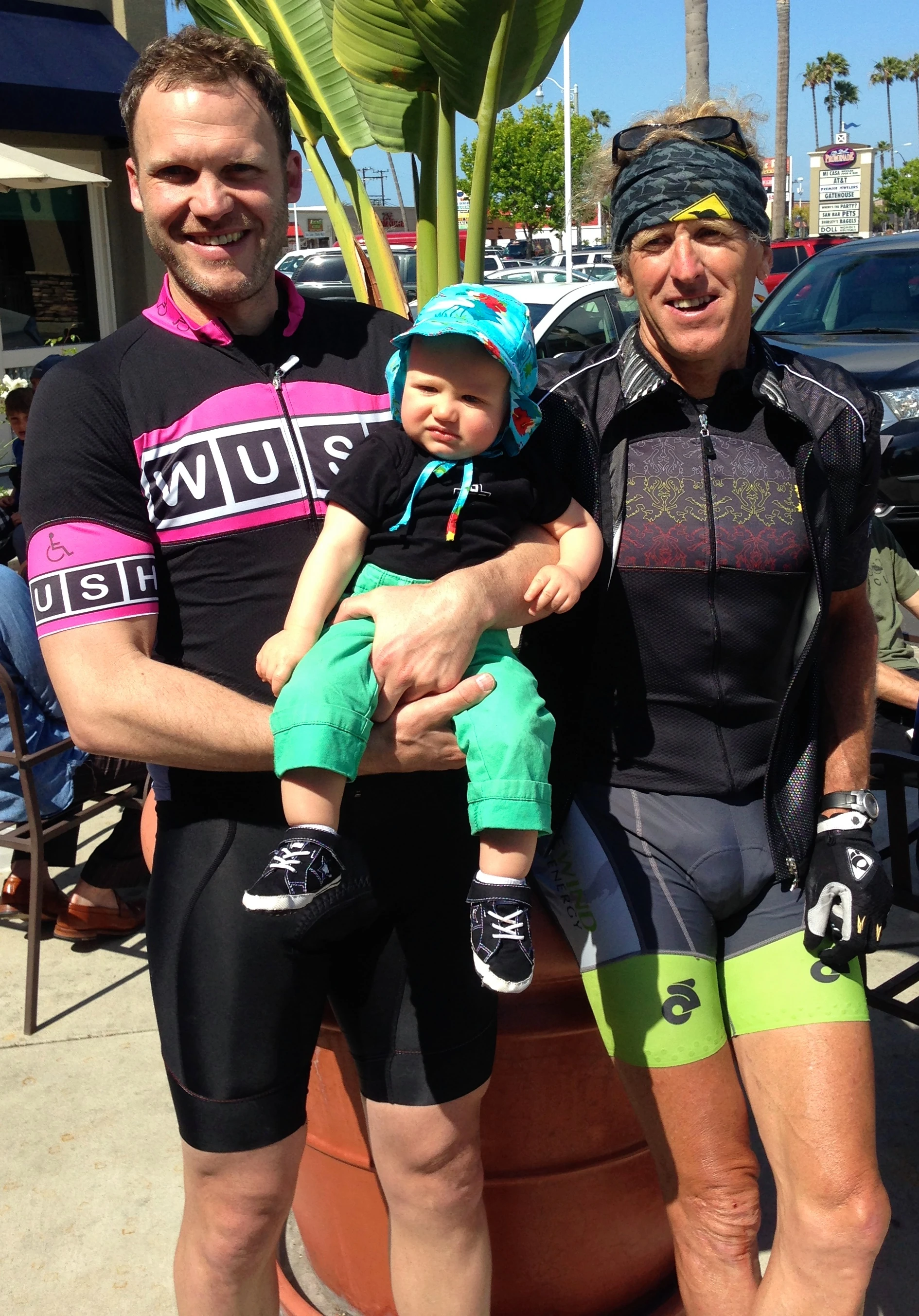 My, Paul and his kid at Sidecar donuts.