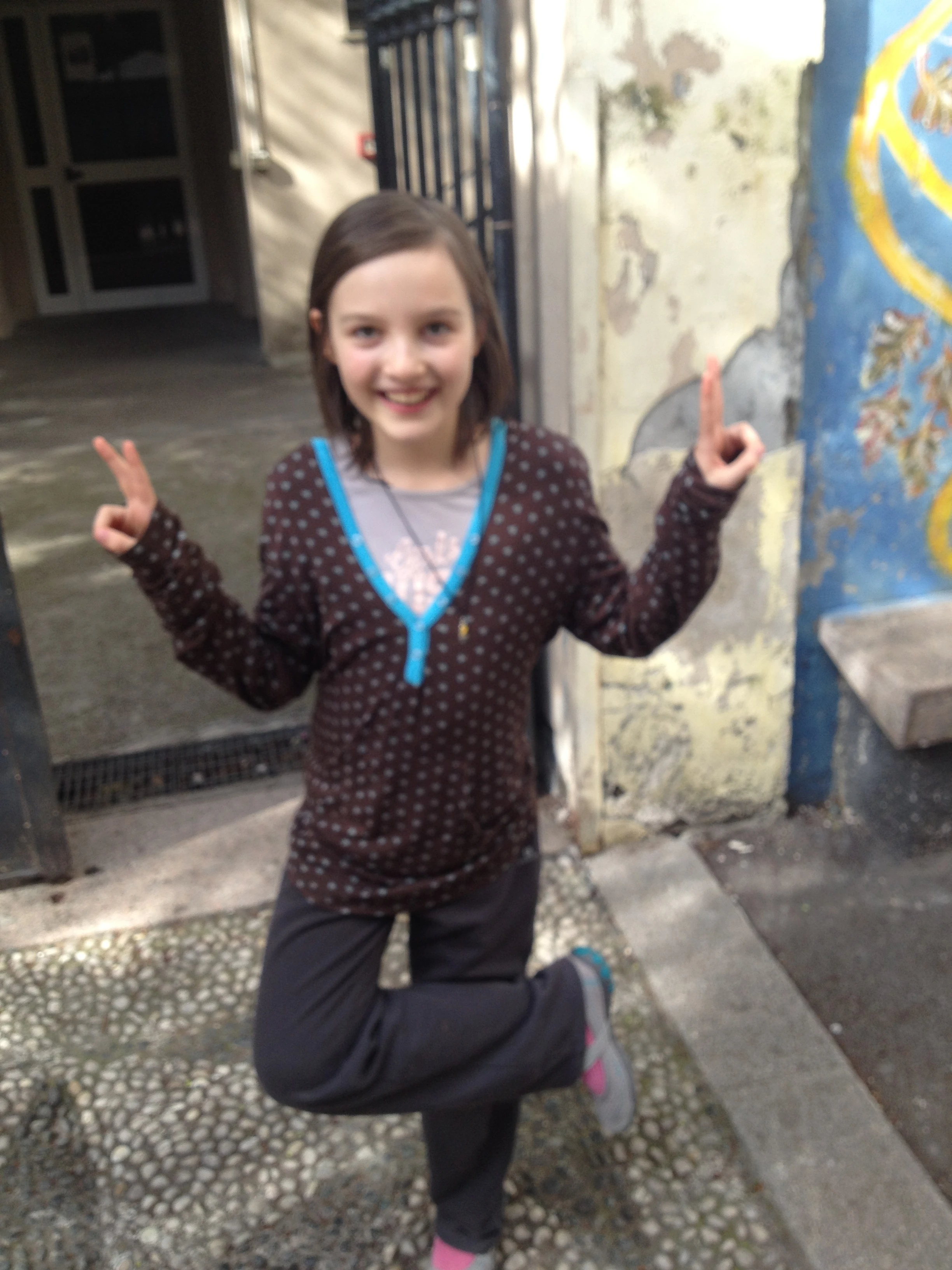 Yo, being very cute, as she is.