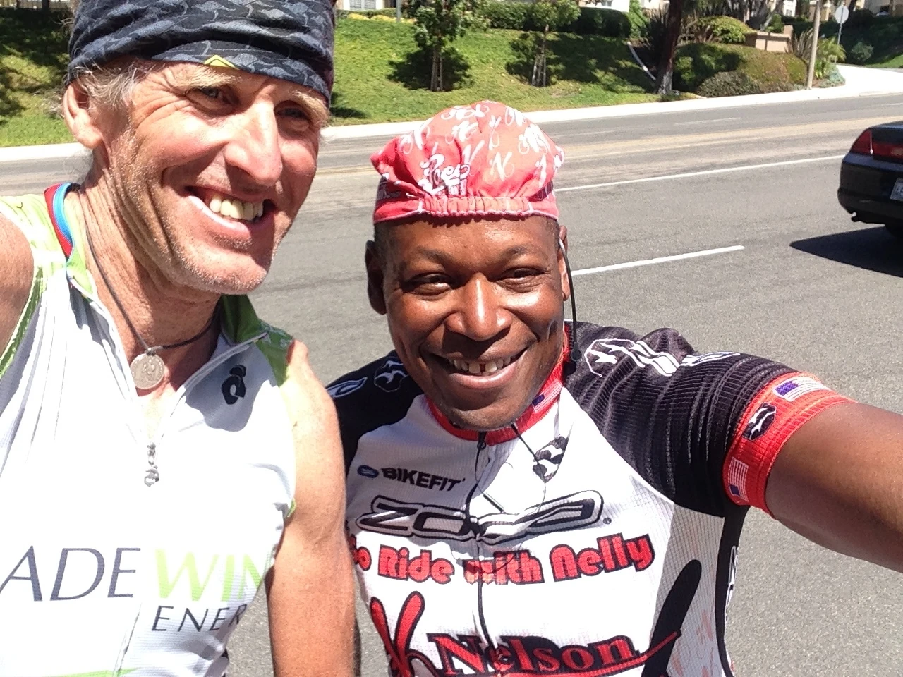 A selfie of Nelson taking our photo.