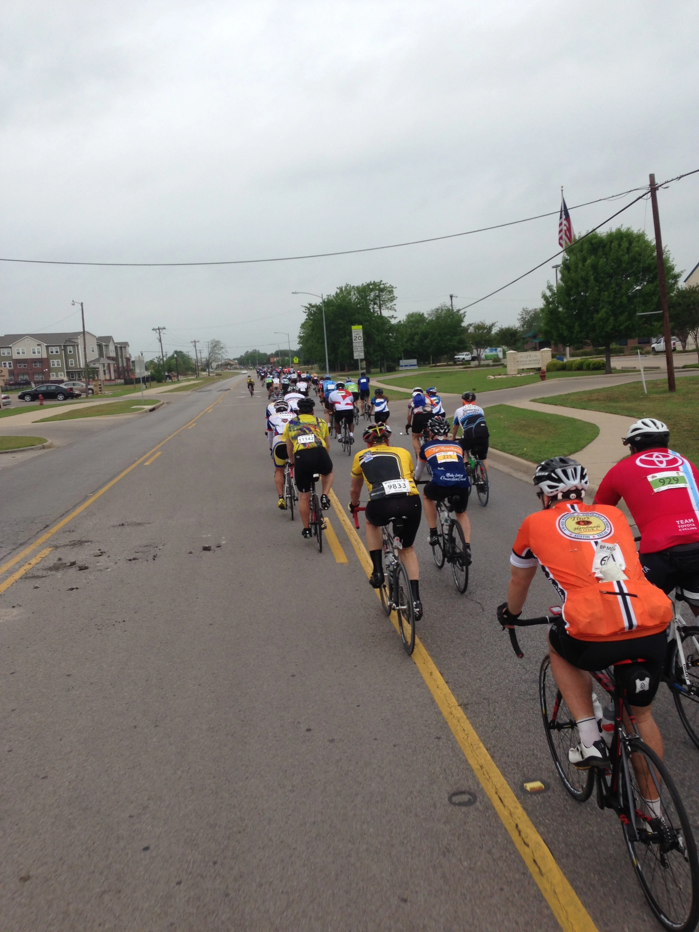 It was pretty much wall to wall riders most of the day.