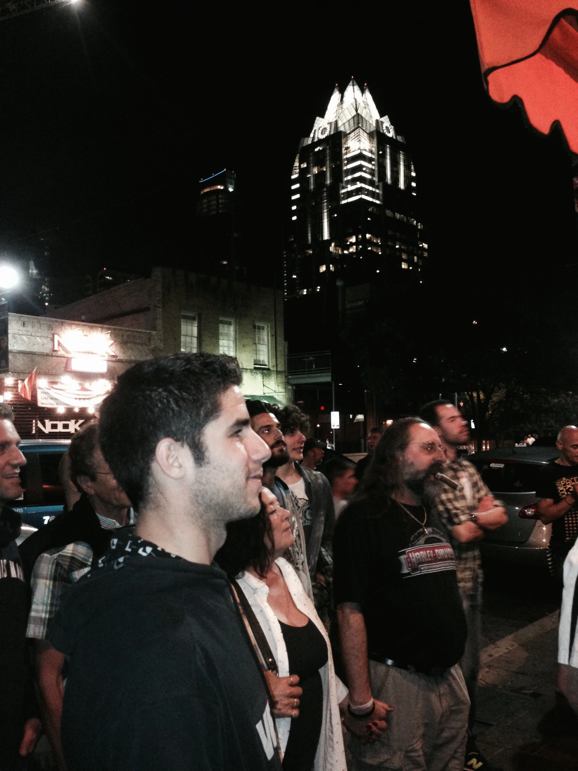 Later last night, we went down to 6th street for Brian&rsquo;s birthday. The Moto GP was there and it was a pretty crazy crowd.