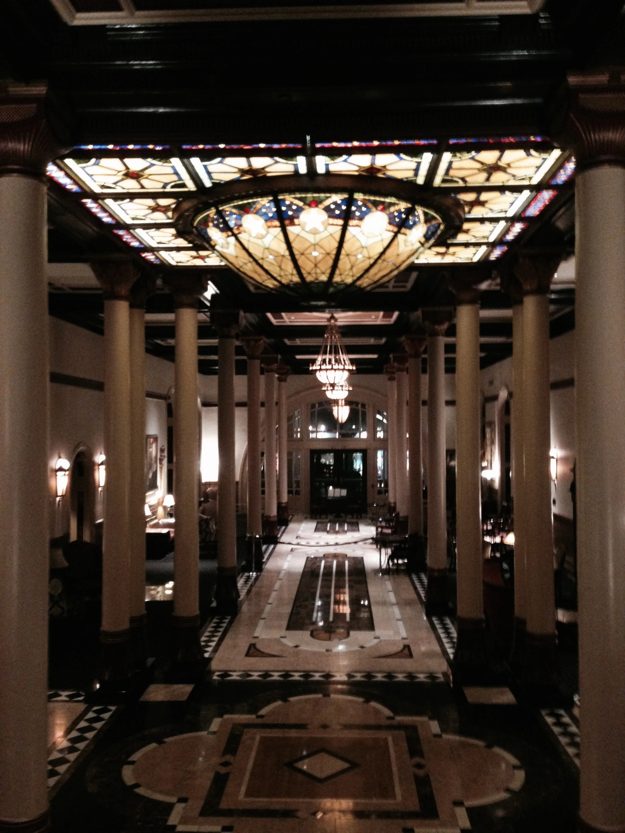 We did a loop of the Driskoll Hotel. It was pretty ornate. 