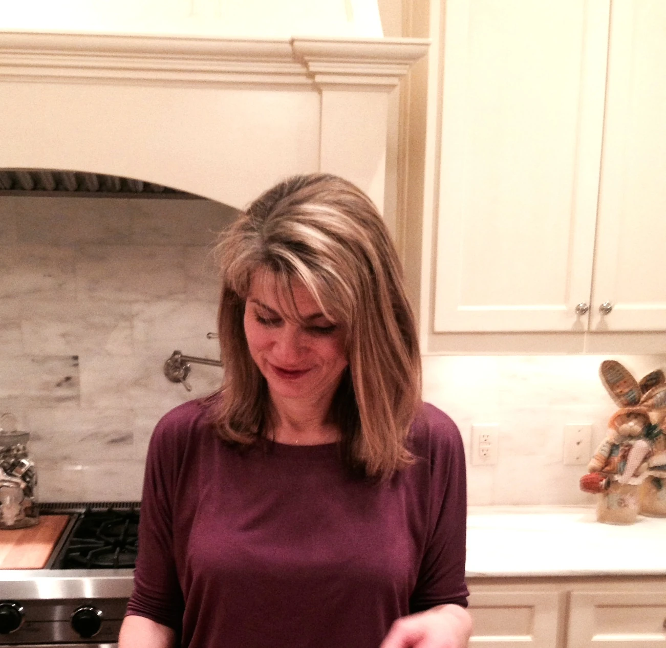 This is Charlene Lake. She out did herself last night and this morning, foodwise. Plus, her wine pour is more of a cascade. I had to talk a night time walk last night.